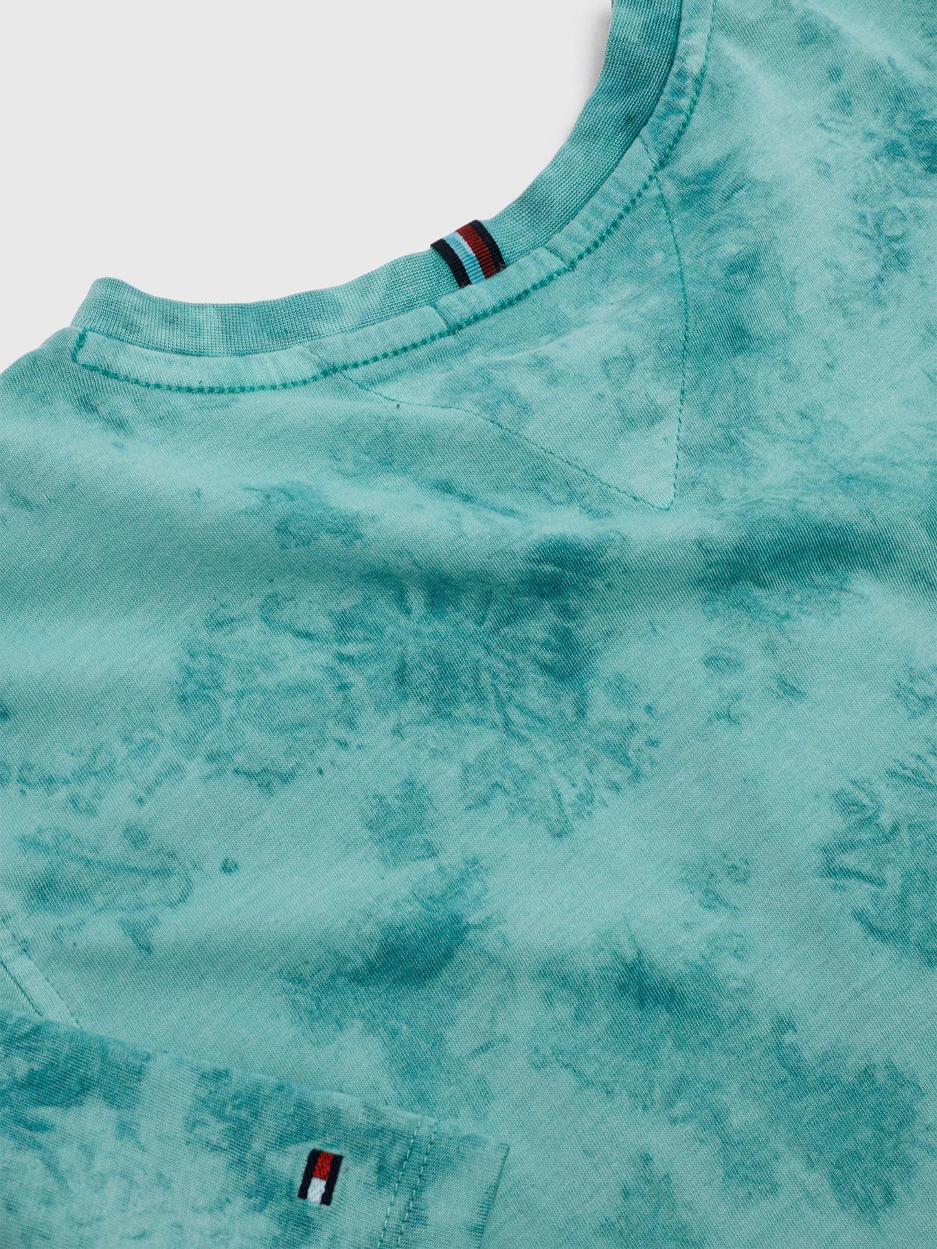 Polera Efecto Desteñido Verde Tommy Hilfiger MY2-3