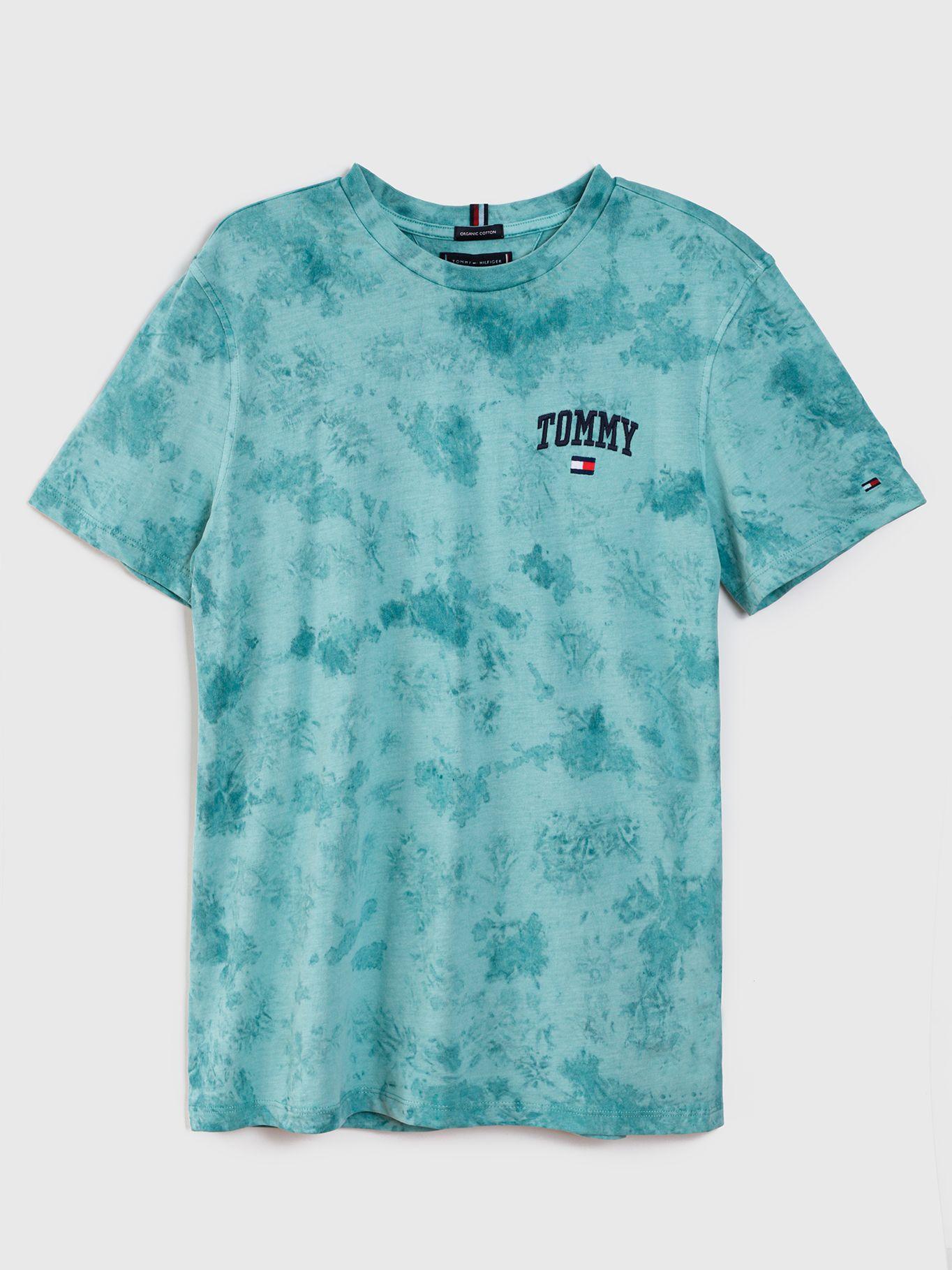 Polera Efecto Desteñido Verde Tommy Hilfiger MY2-0