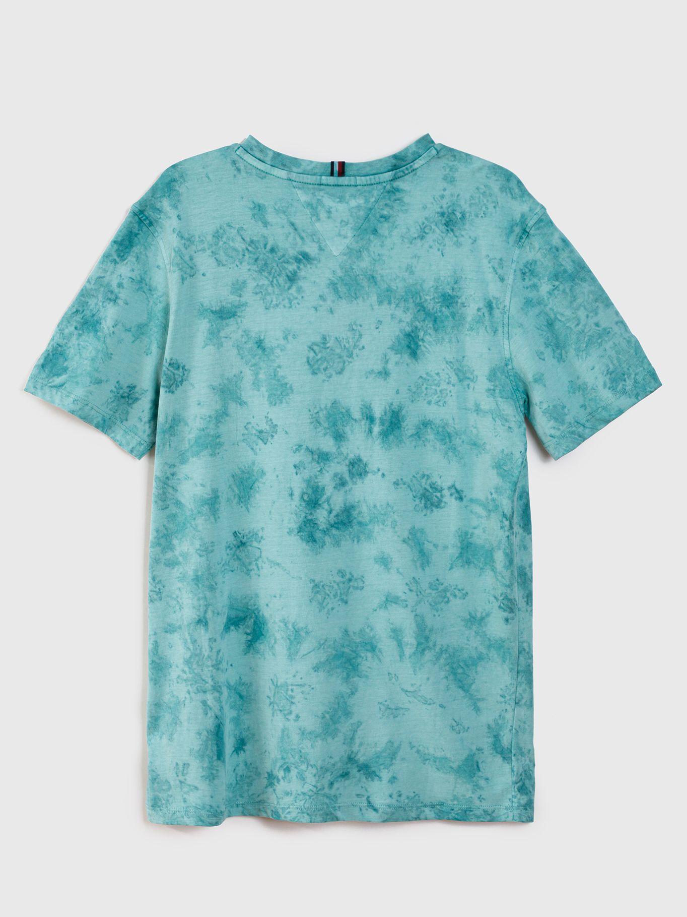 Polera Efecto Desteñido Verde Tommy Hilfiger MY2-1