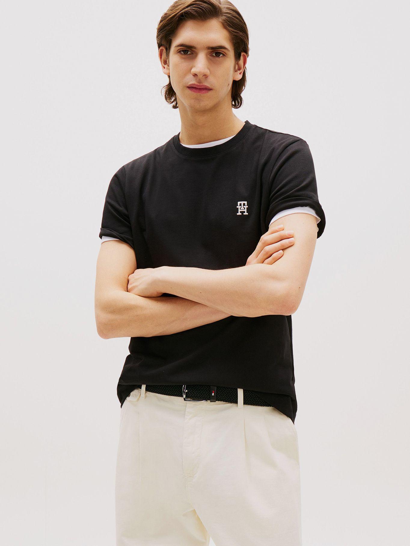 Polera Monogram Logo Negro Tommy Hilfiger-0