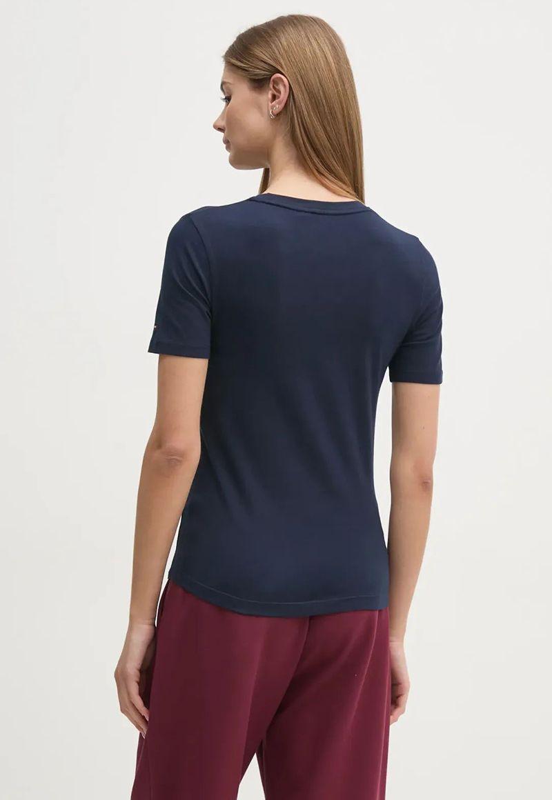 Polera Varsity De Corte Slim Azul Tommy Hilfiger-2