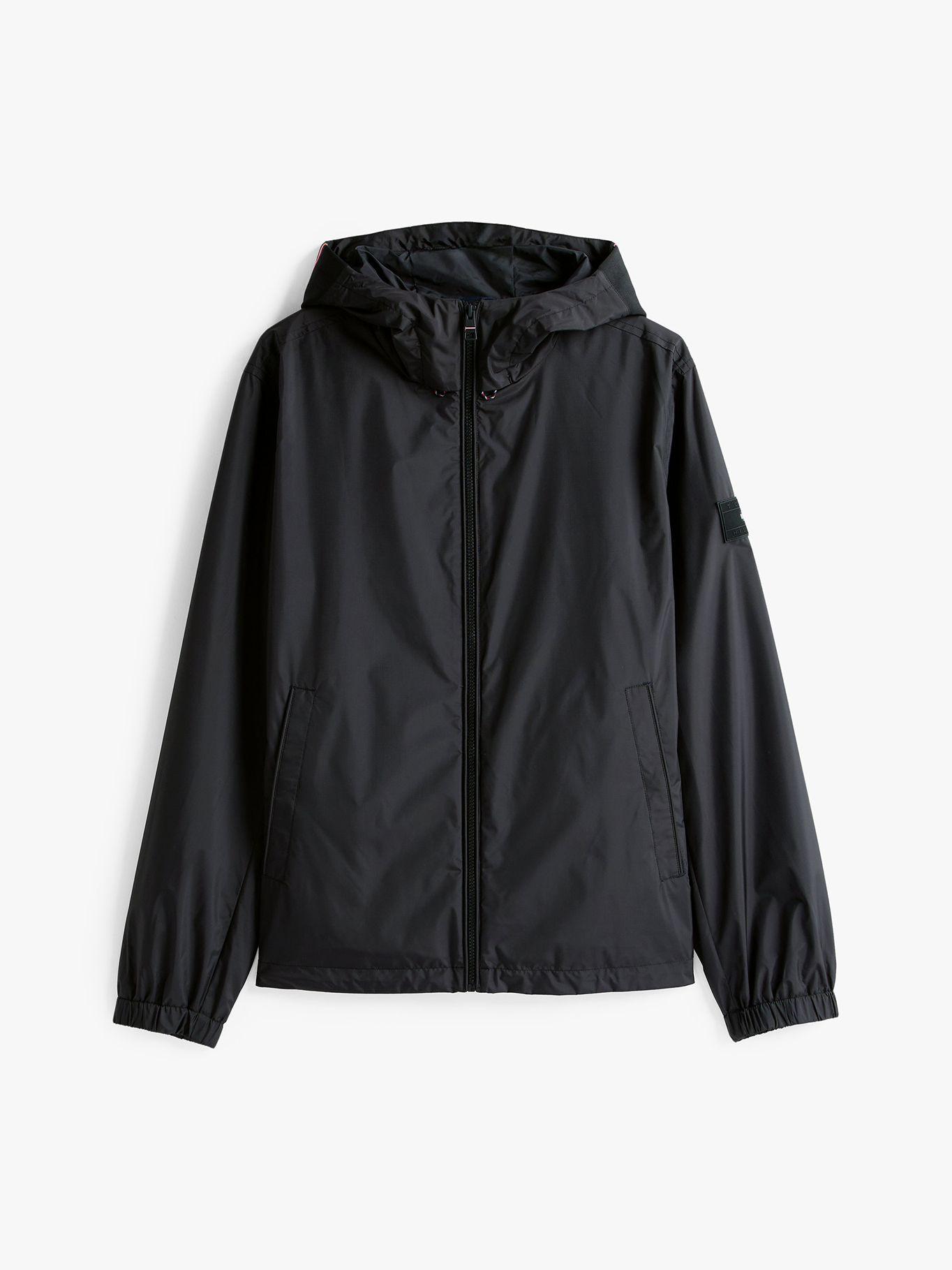 Cortavientos Hood  Logo Engomado Negro Tommy Hilfiger-4