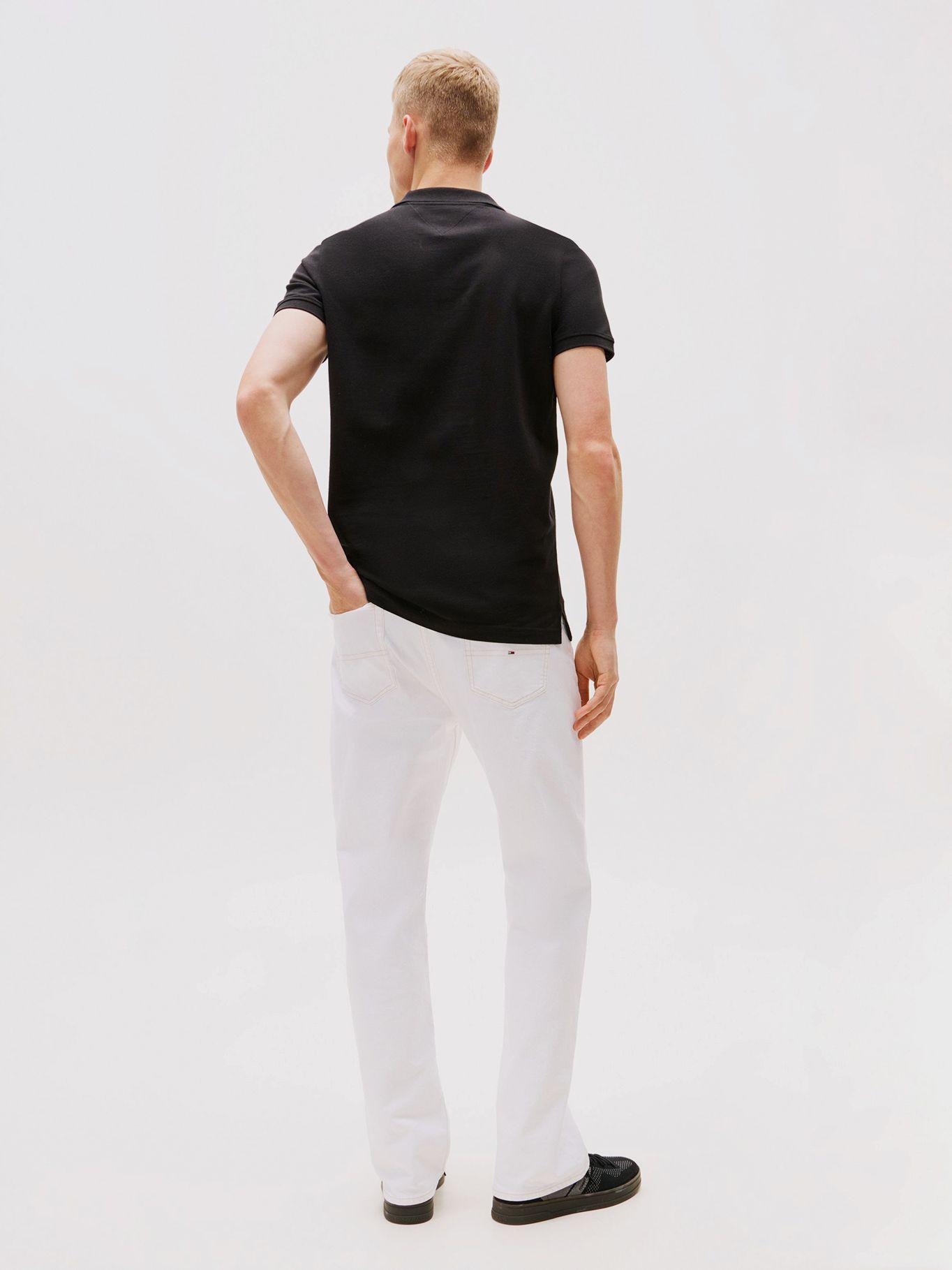 Polo Placket Logo Slim Fit Negro Tommy Jeans-2