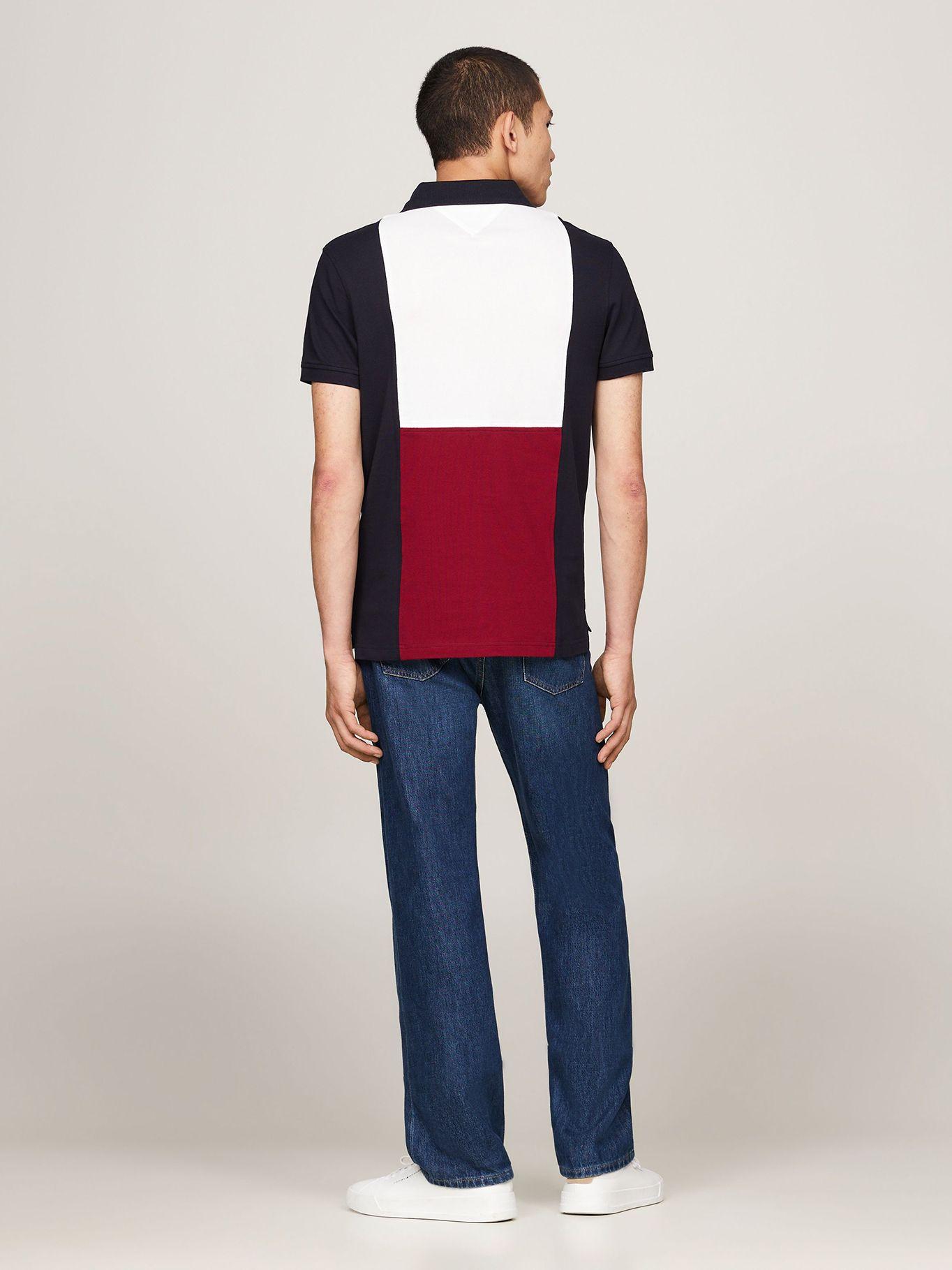 Polo Color Block Regular Fit Azul Tommy Hilfiger-2