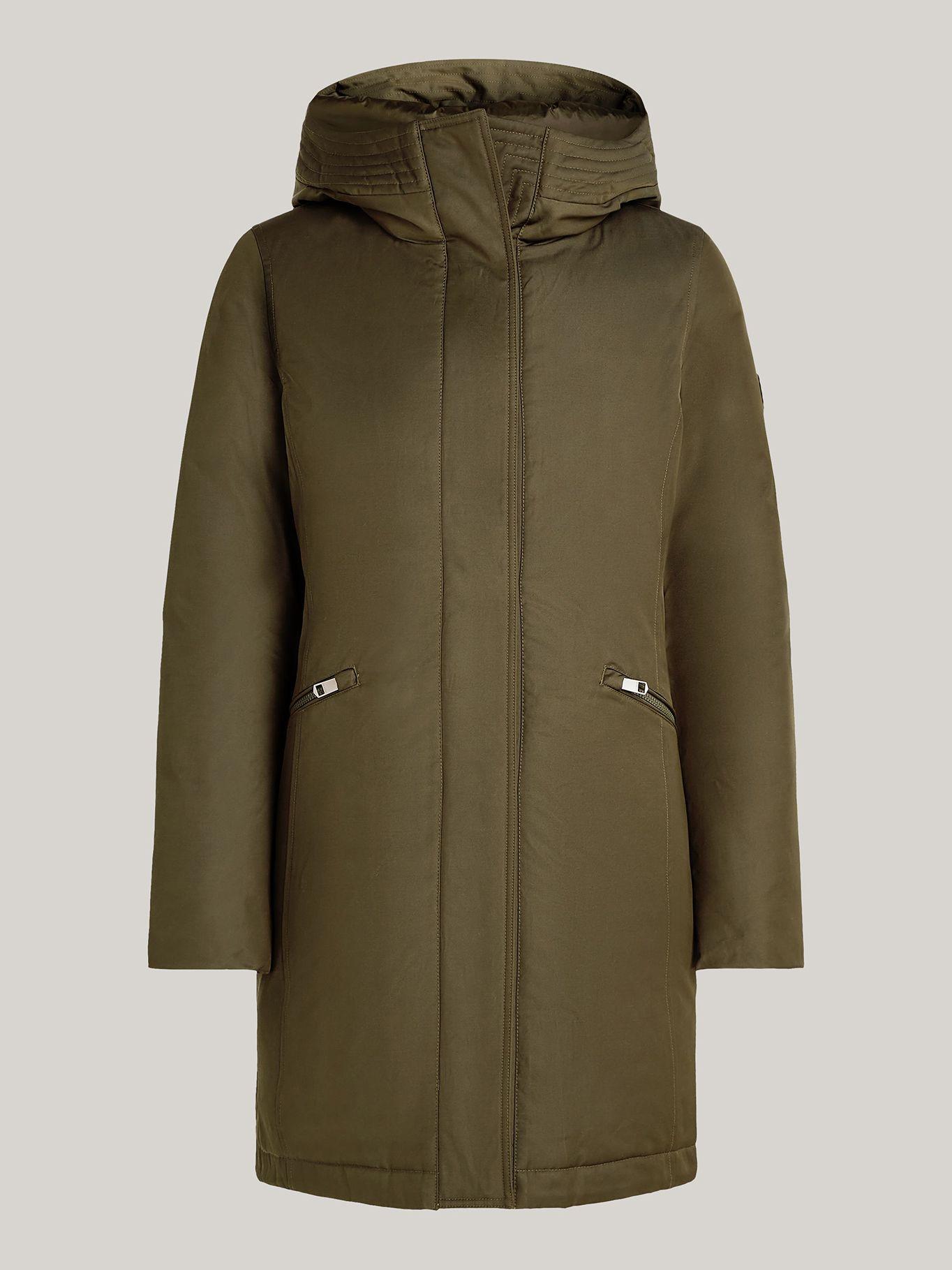 Parka Acolchada Con Gorro Verde Tommy Hilfiger-4