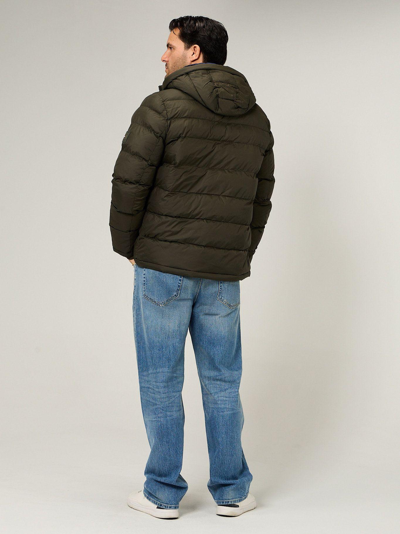 Parka Acolchada Con Gorro Verde Tommy Hilfiger-2