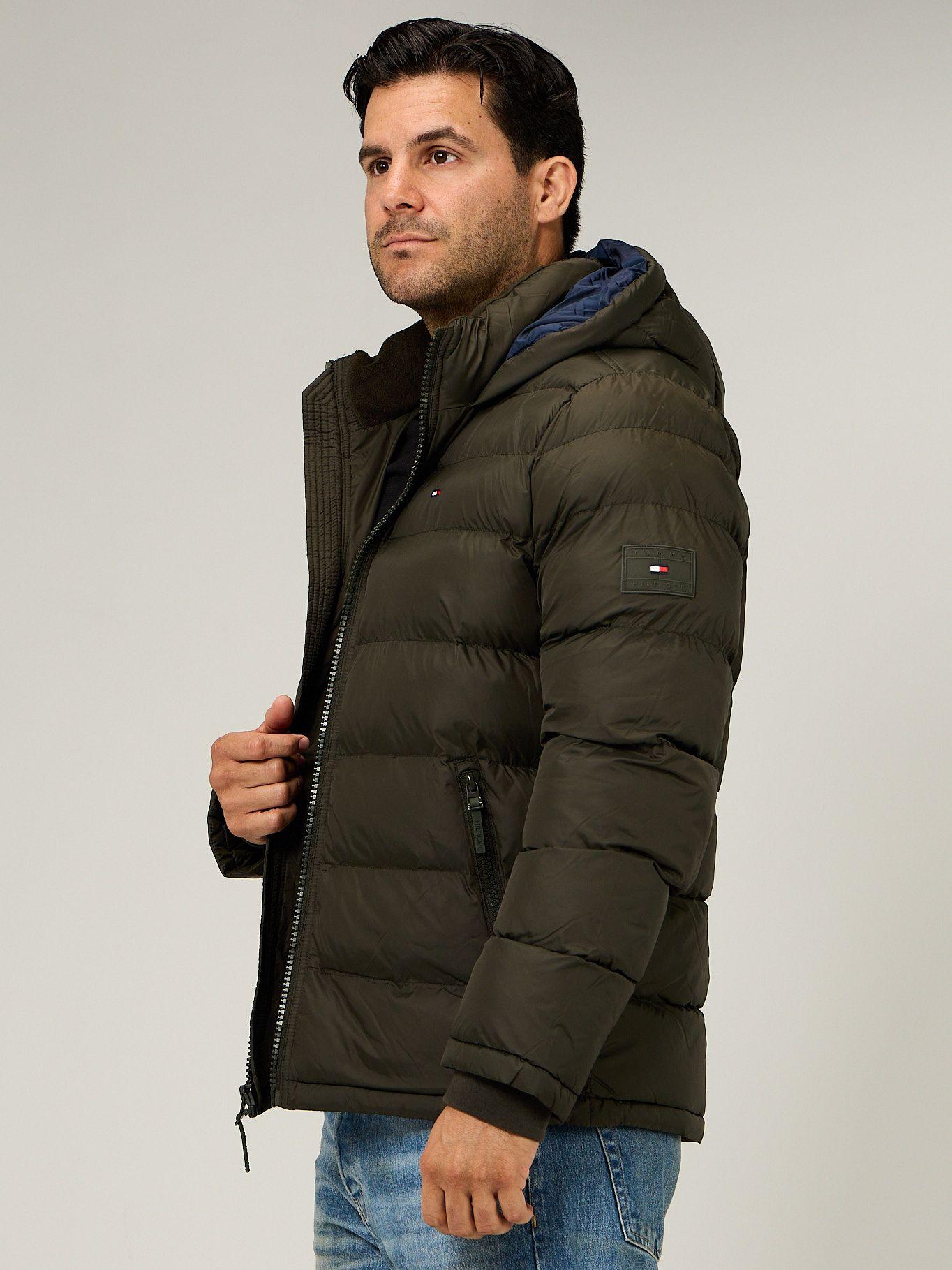 Parka Acolchada Con Gorro Verde Tommy Hilfiger-3