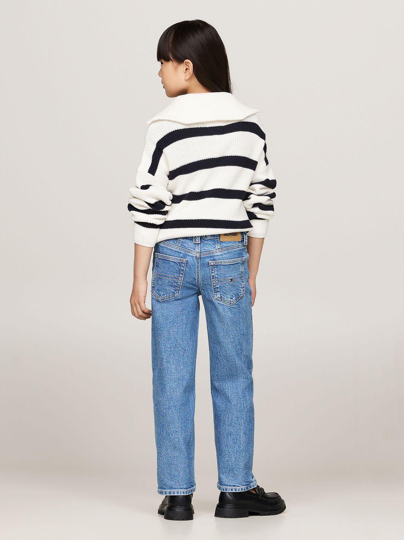 Jeans Rectos De Corte Girlfriend Azul Tommy Hilfiger-2