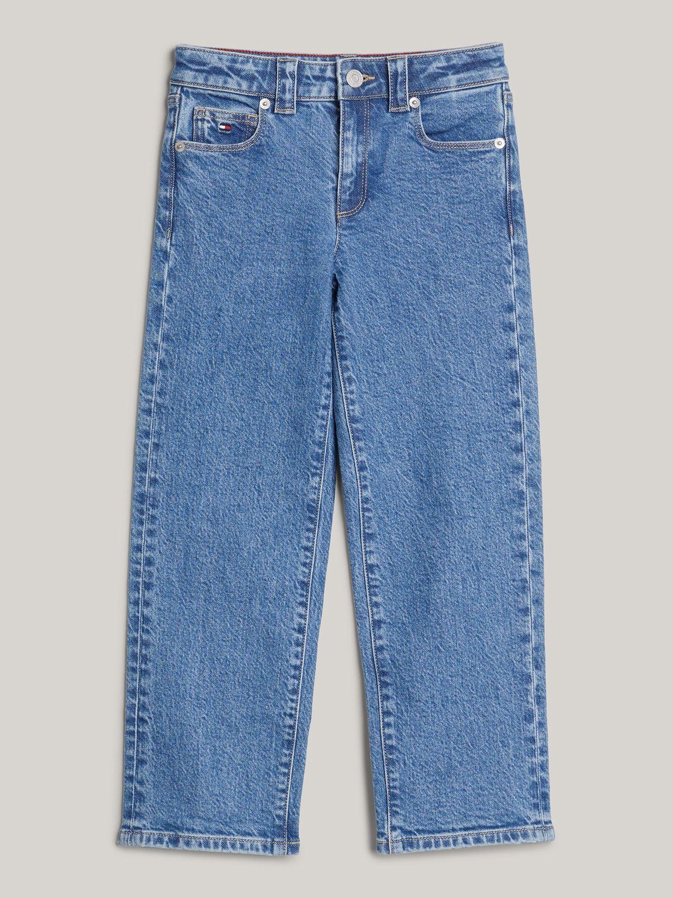 Jeans Rectos De Corte Girlfriend Azul Tommy Hilfiger-4