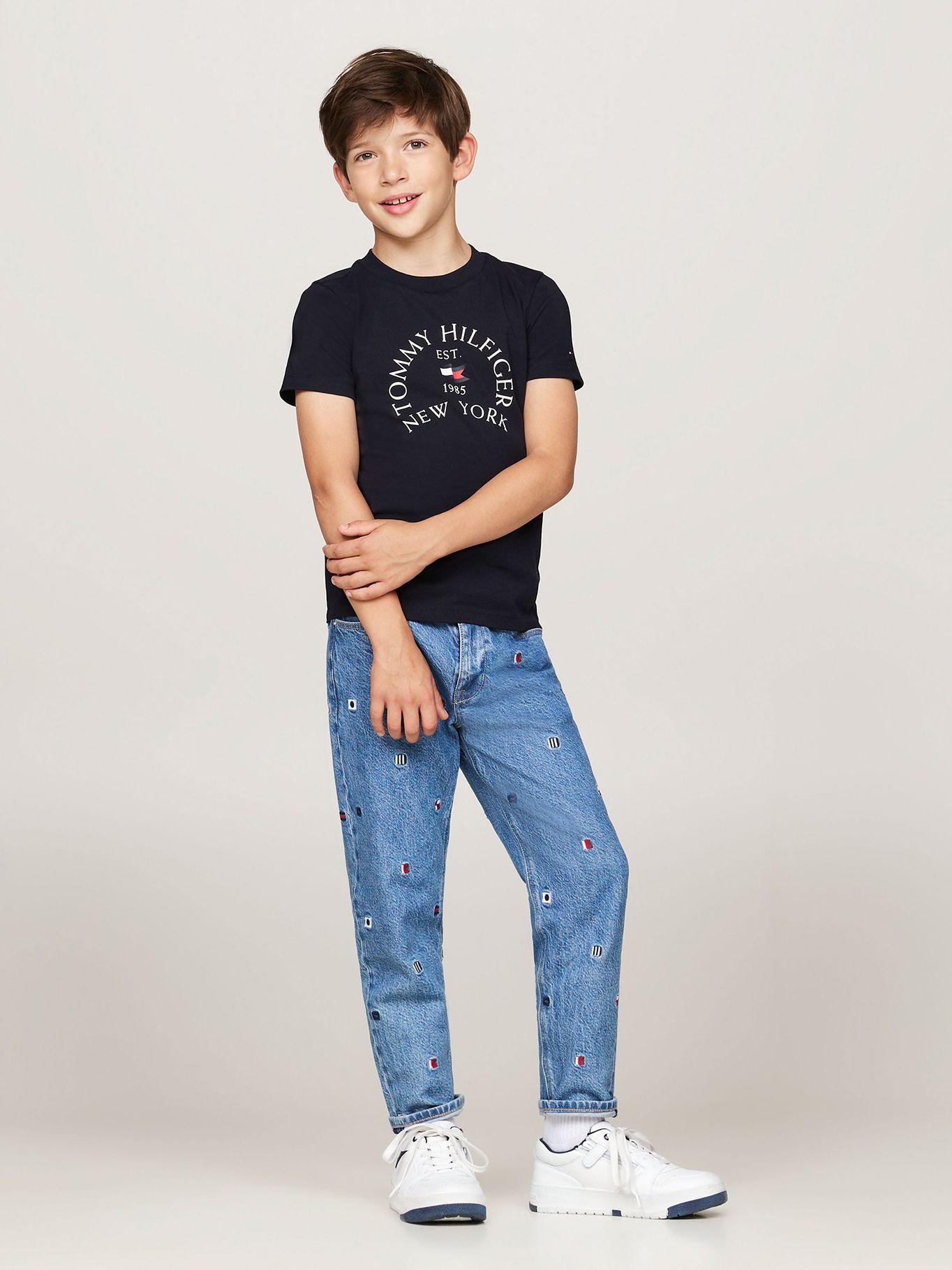 Polera De Niño Con Logo Náutico Azul Tommy Hilfiger-1