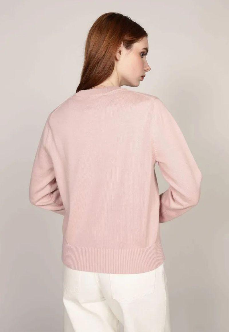 Sweater C-Neck Con Logo Rosado Tommy Hilfiger-2
