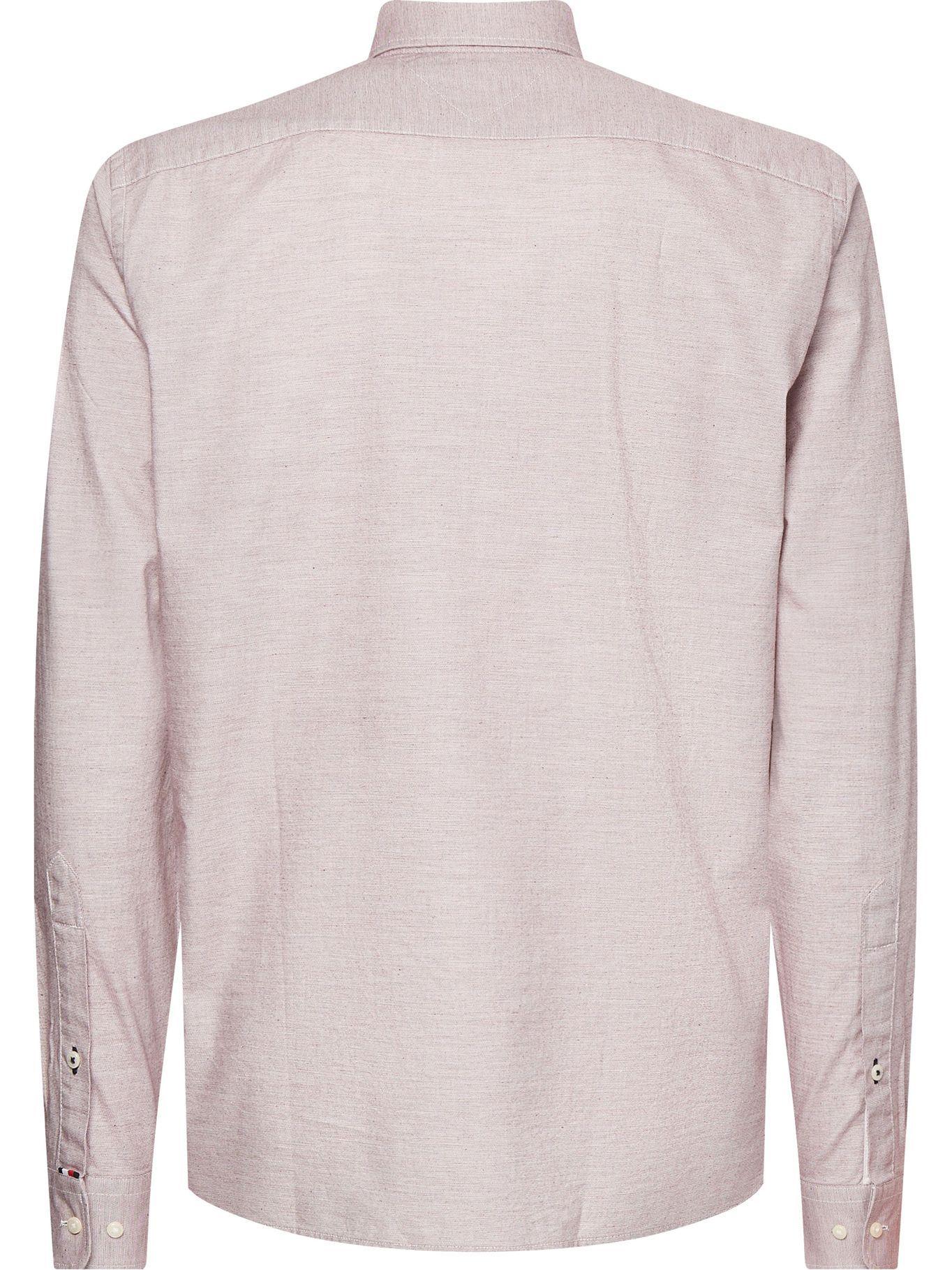 Camisa Solid Con Logo Regular Fit Rosado Tommy Hilfiger-1