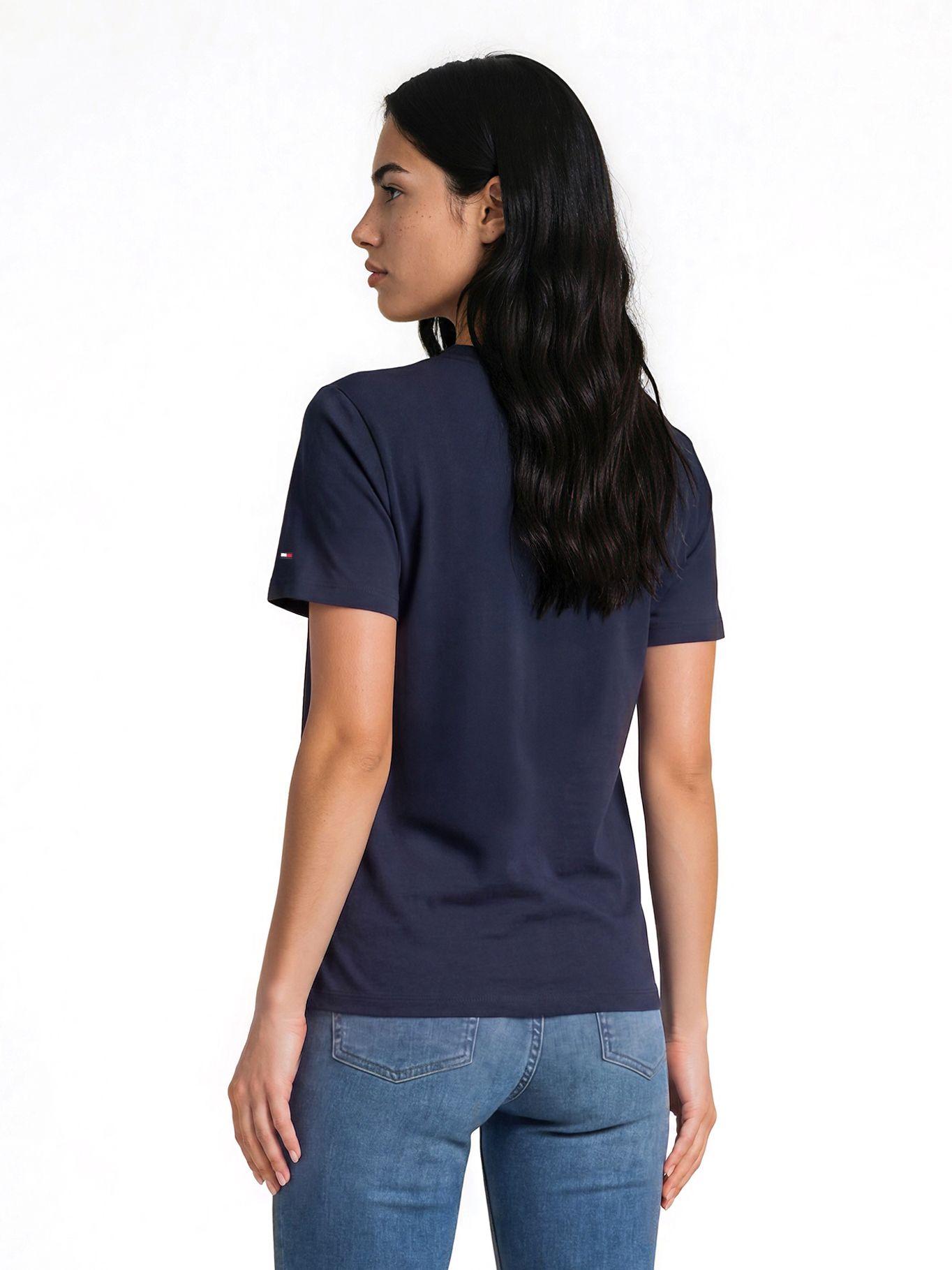 Polera Logo Gráfico Regular Azul Tommy Hilfiger 0ZQ-3