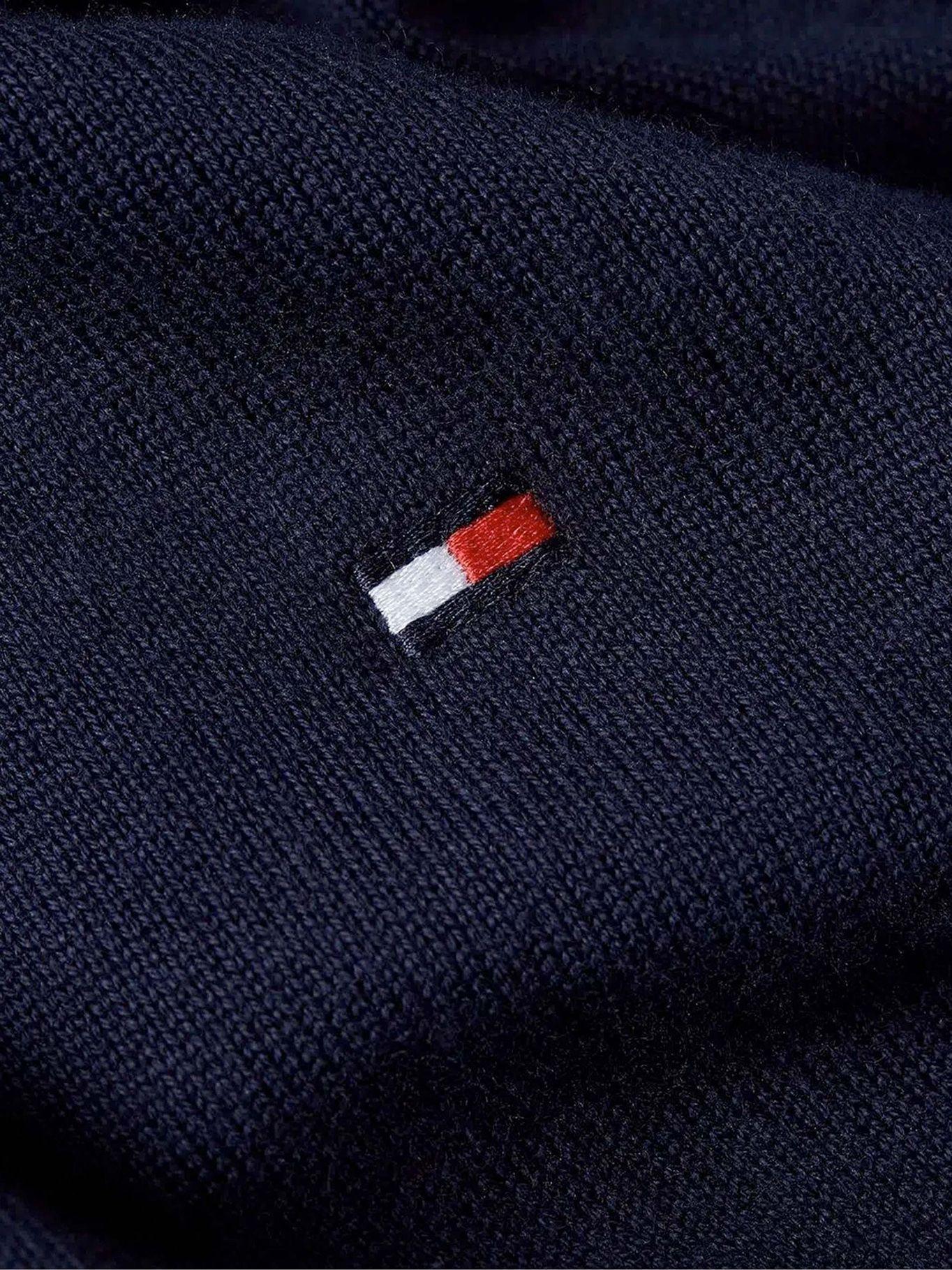 Sweater Básico Signature D5W Azul Tommy Hilfiger-4