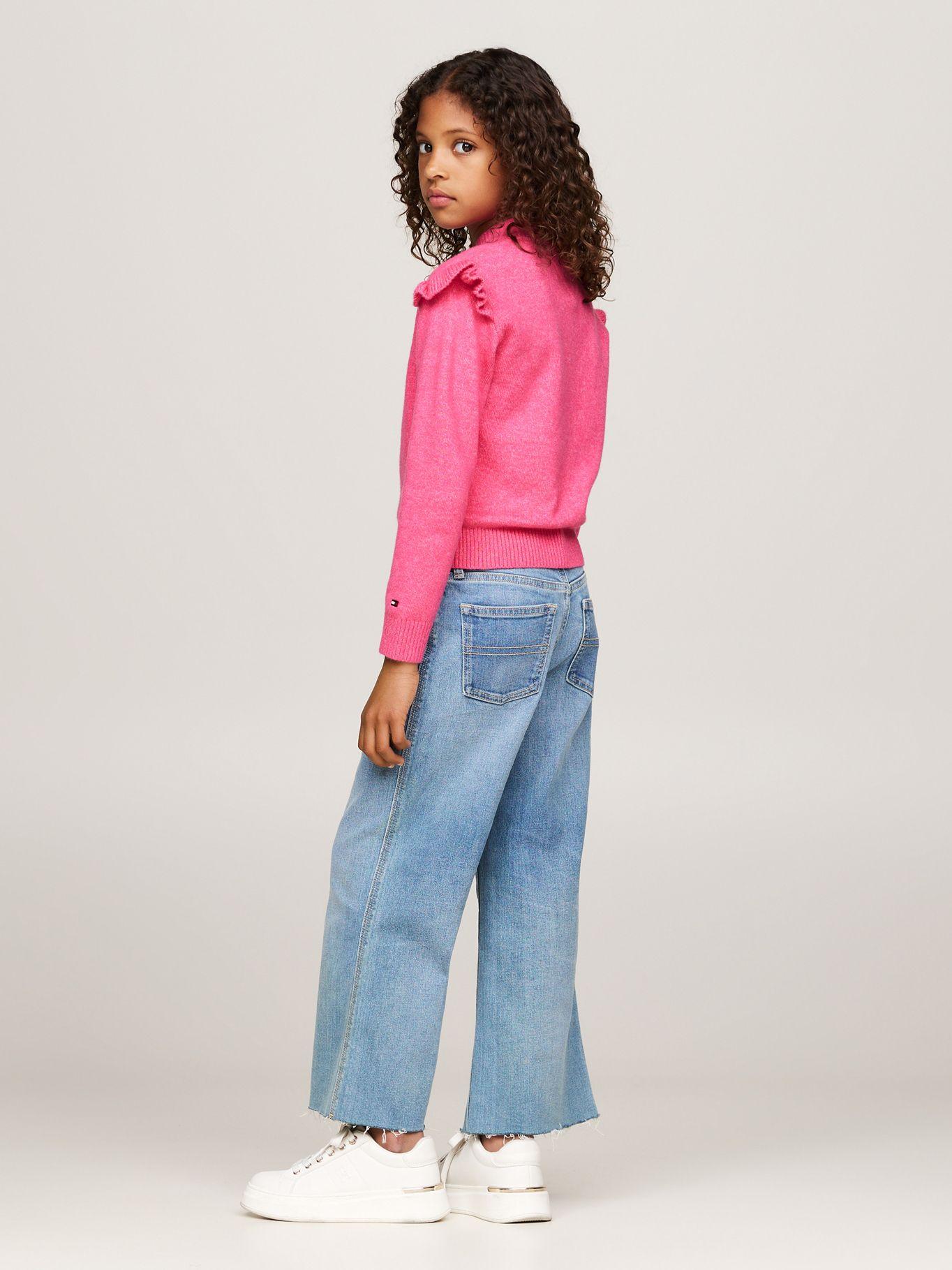 Sweater Niña Con Logo Lentejuelas Rosado Tommy Hilfiger-2