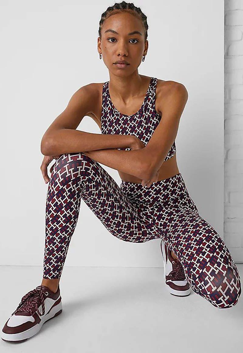 Leggings Sports Monogram Burdeo Tommy Hilfiger-3