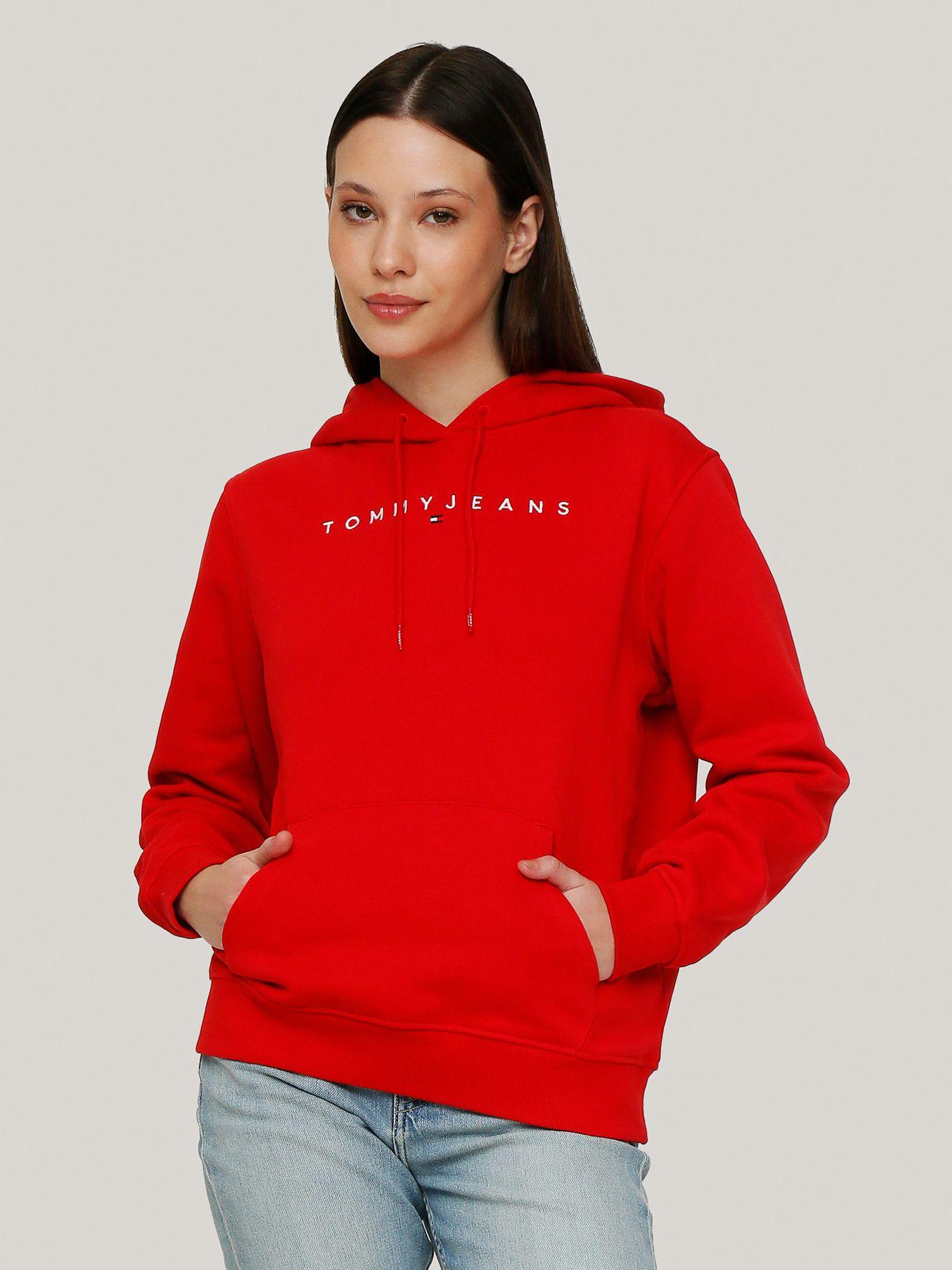 Polerón Hoodie Logo Monotyp Rojo Tommy Jeans-0