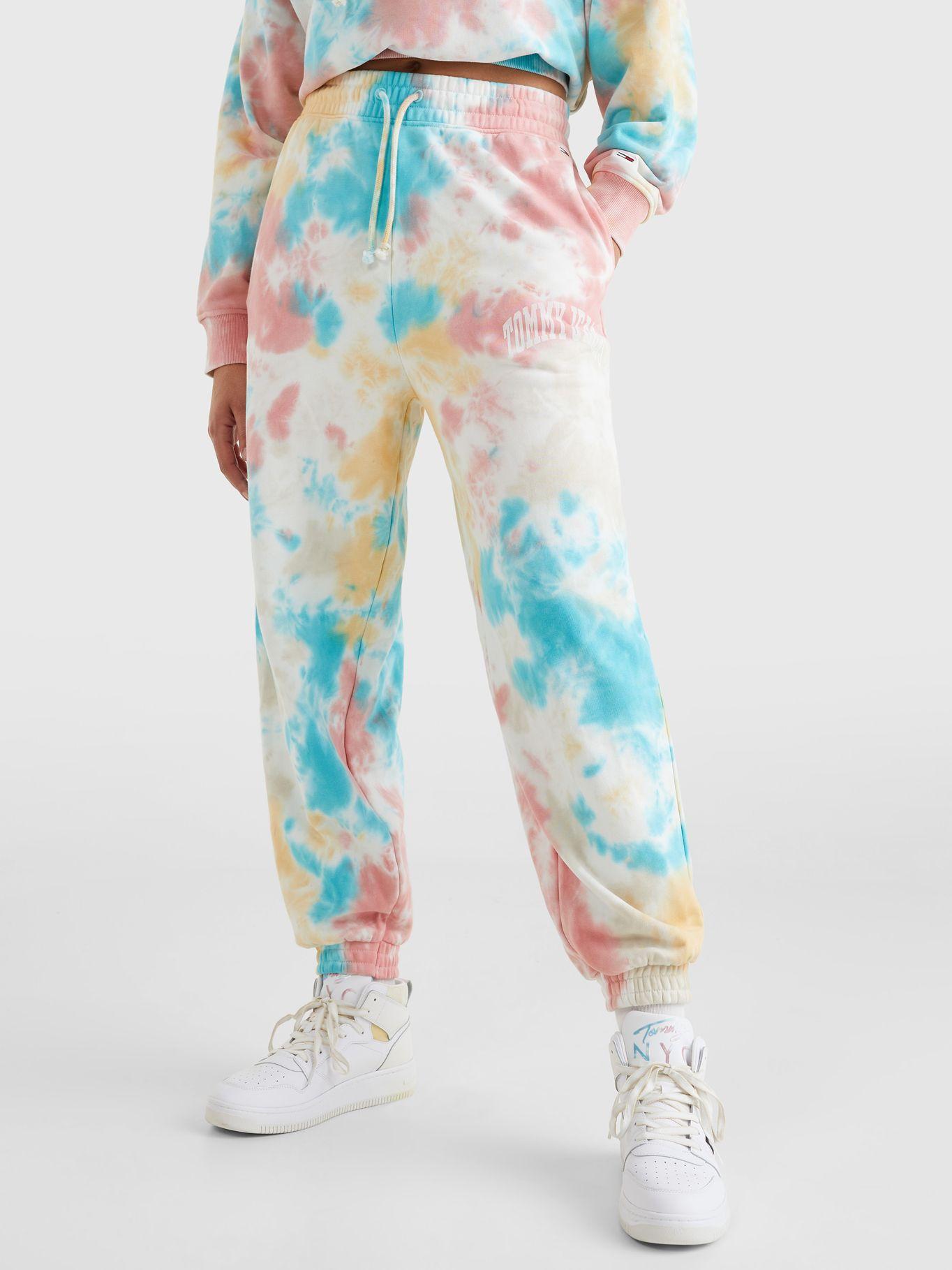 Joggers Tie Dye Relaxed Blanco Tommy Jeans-3