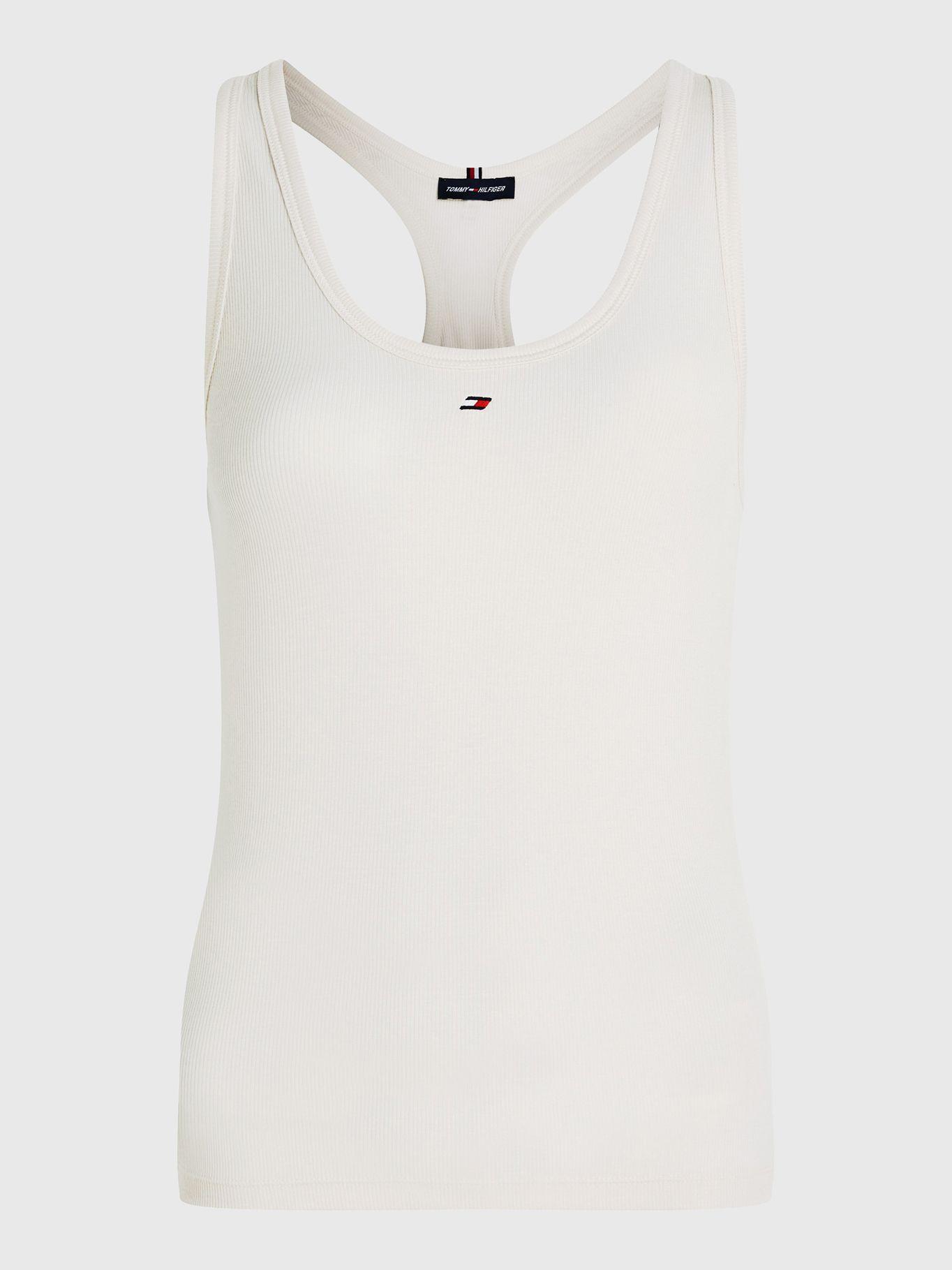 Polera Sport Modal Slim Fit Blanco Tommy Hilfiger-4