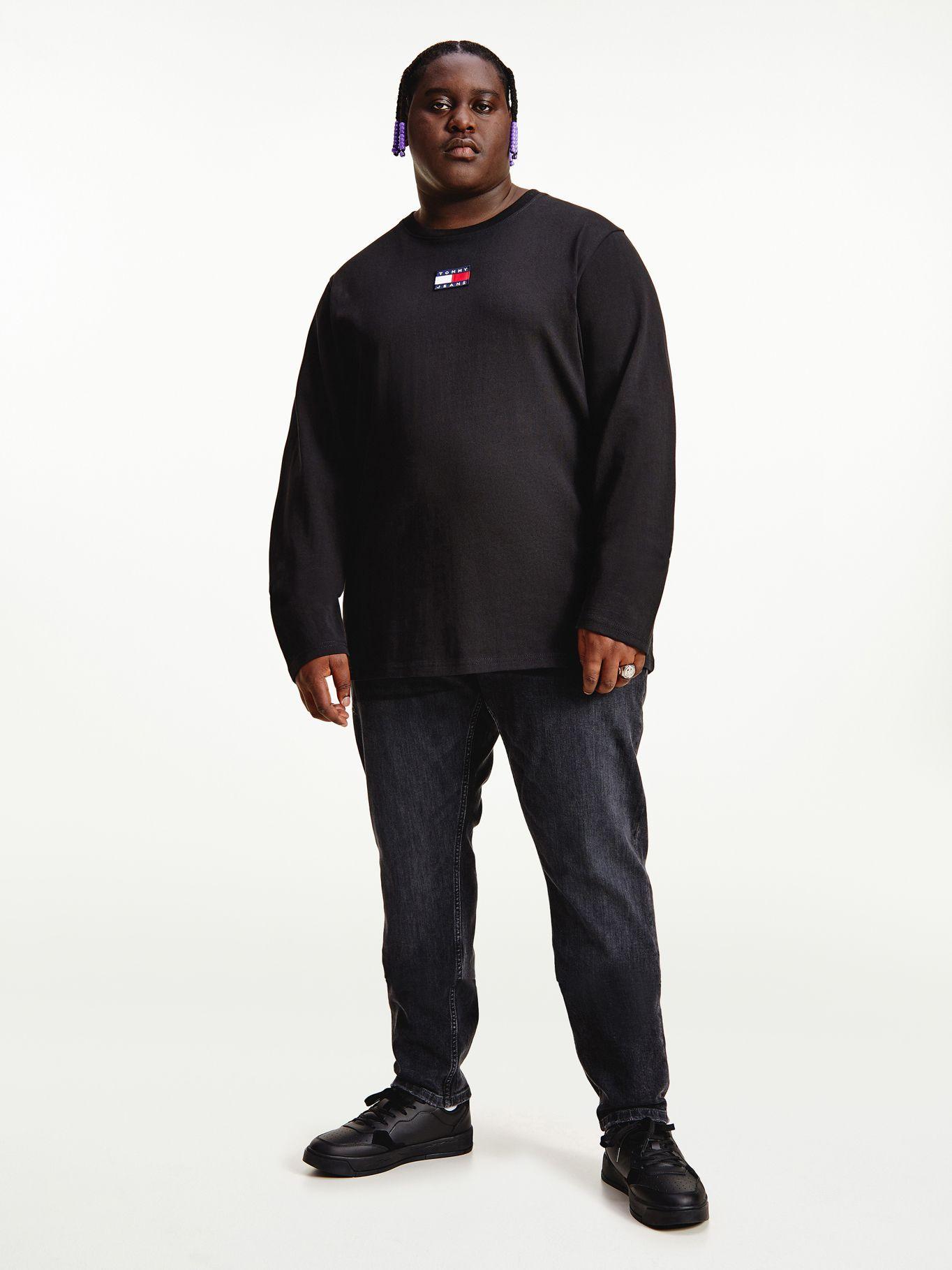 Polera Plus Con Parche Negro Tommy Jeans A2-0