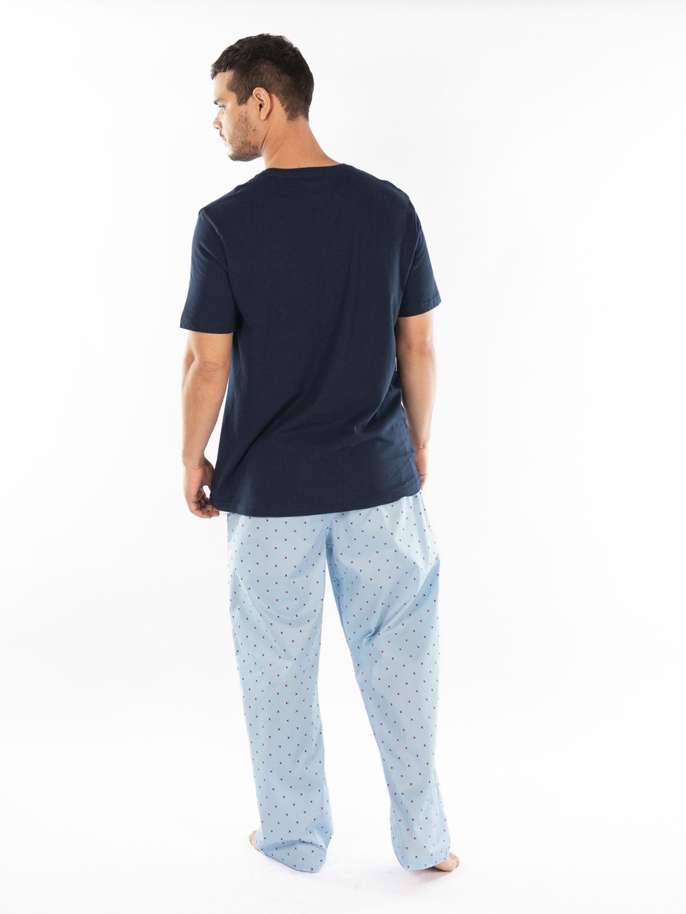 Set Pijama Con Logo Azul Tommy Hilfiger-1