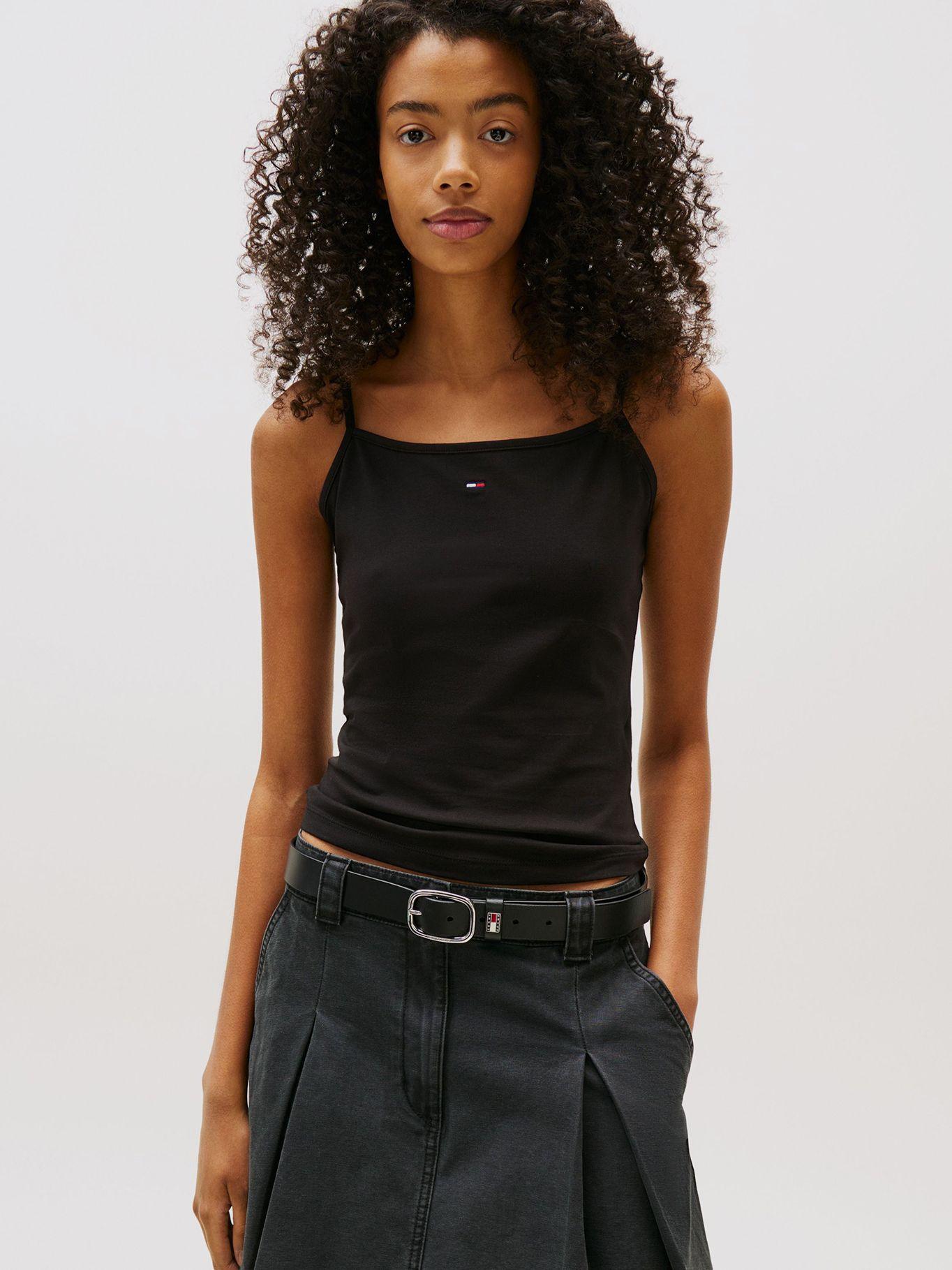 Polera Essential Con Logo Negro Tommy Jeans-0