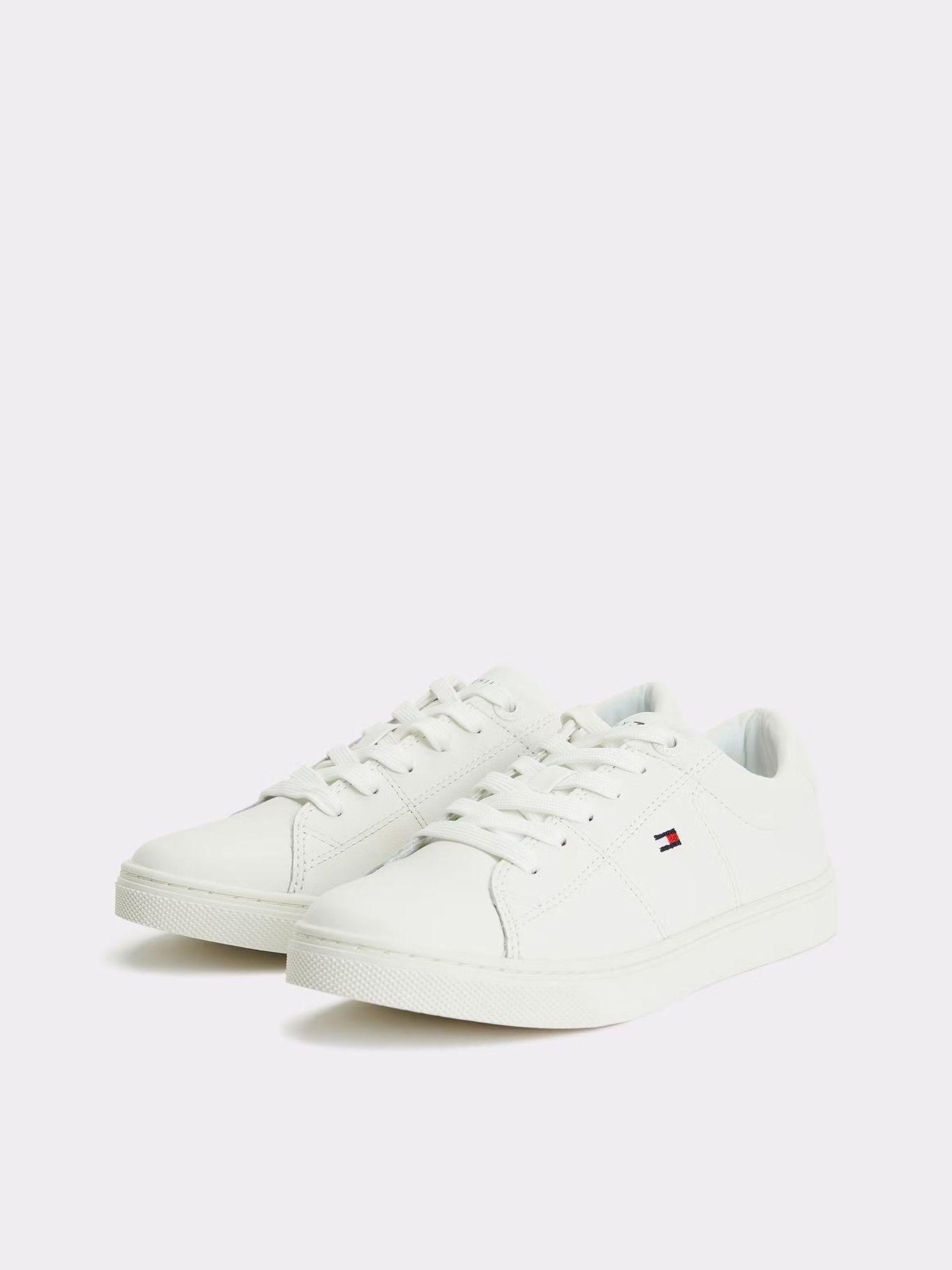 Zapatillas Tenis Cuero Suela Cups Blanco Tommy Hilfiger-0