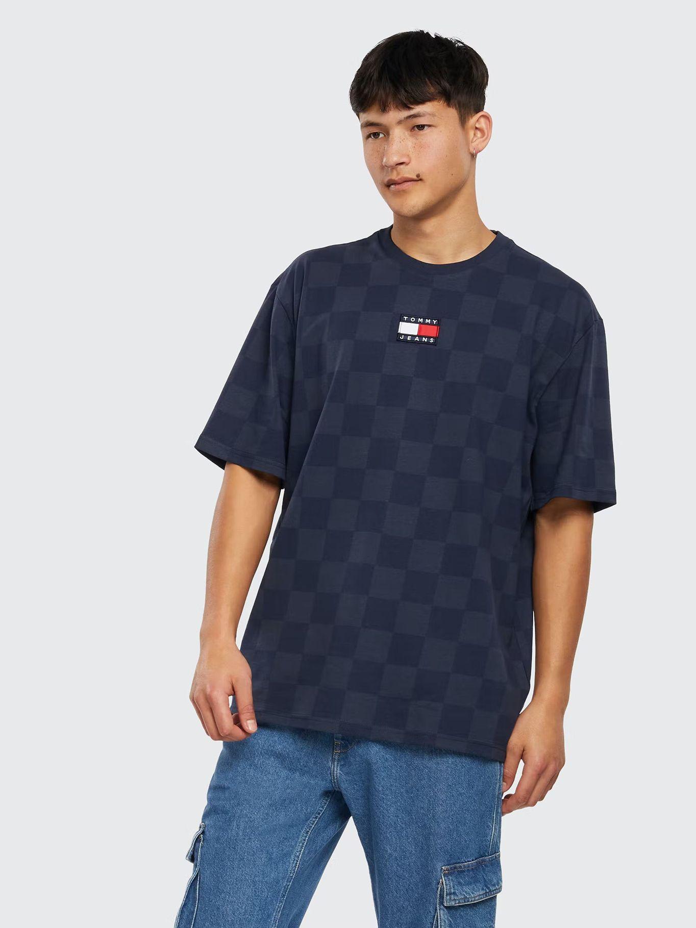 Polera Skater Checkerboard  Azul Tommy Jeans-0