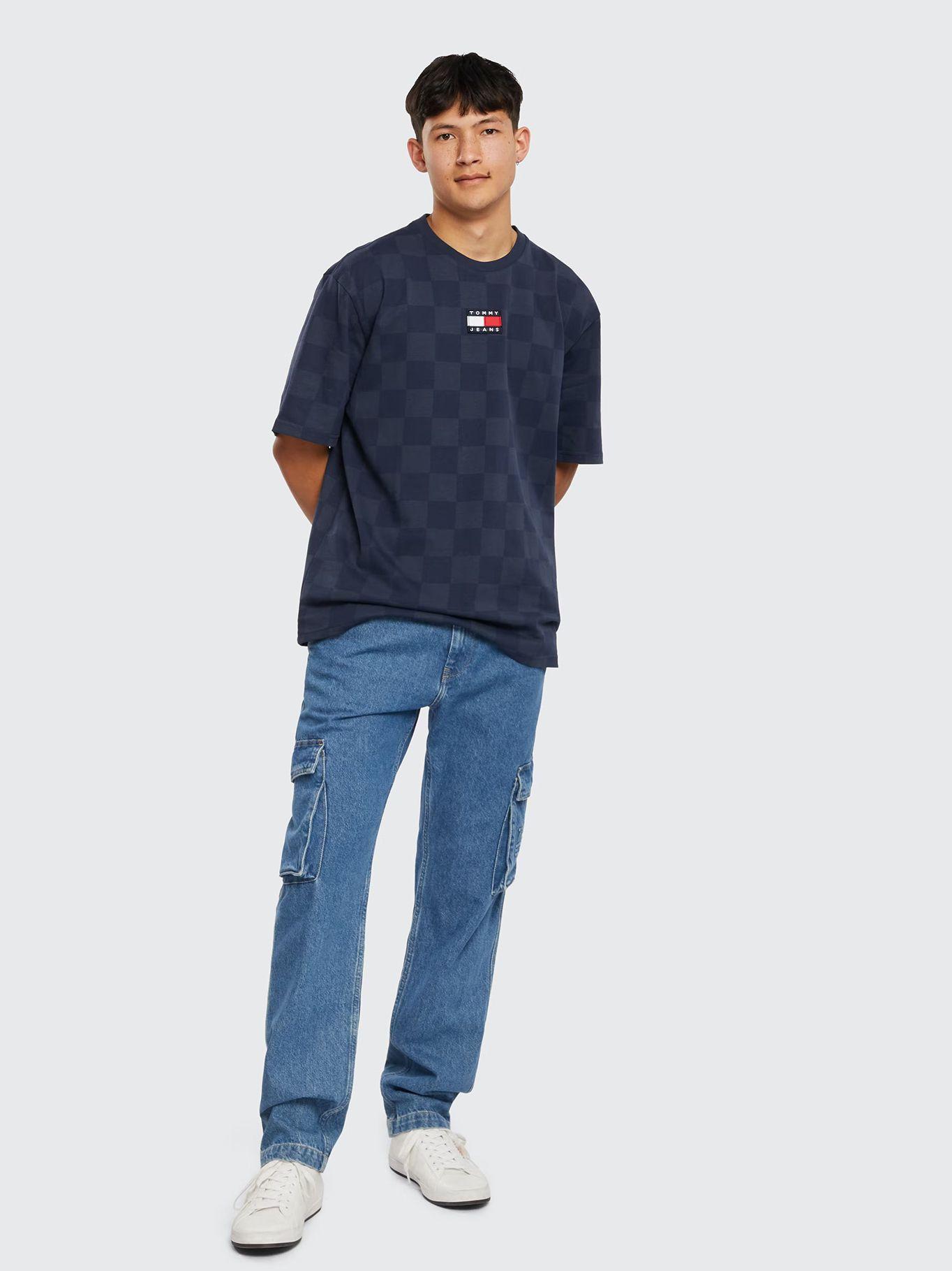 Polera Skater Checkerboard  Azul Tommy Jeans-1