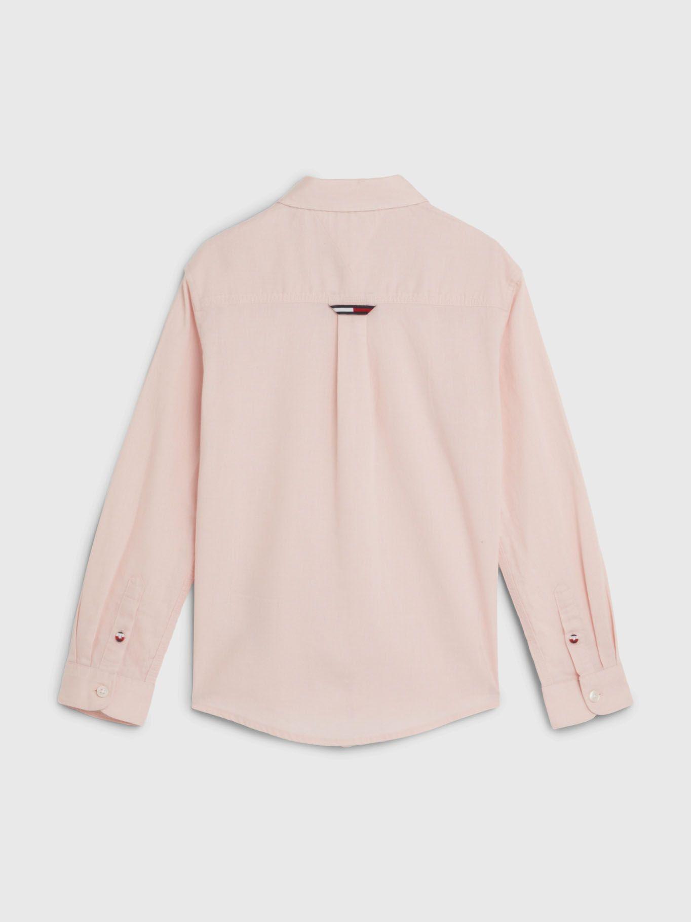 Camisa Relaxed Con Rayas Mixtas Rosado Tommy Hilfiger-1