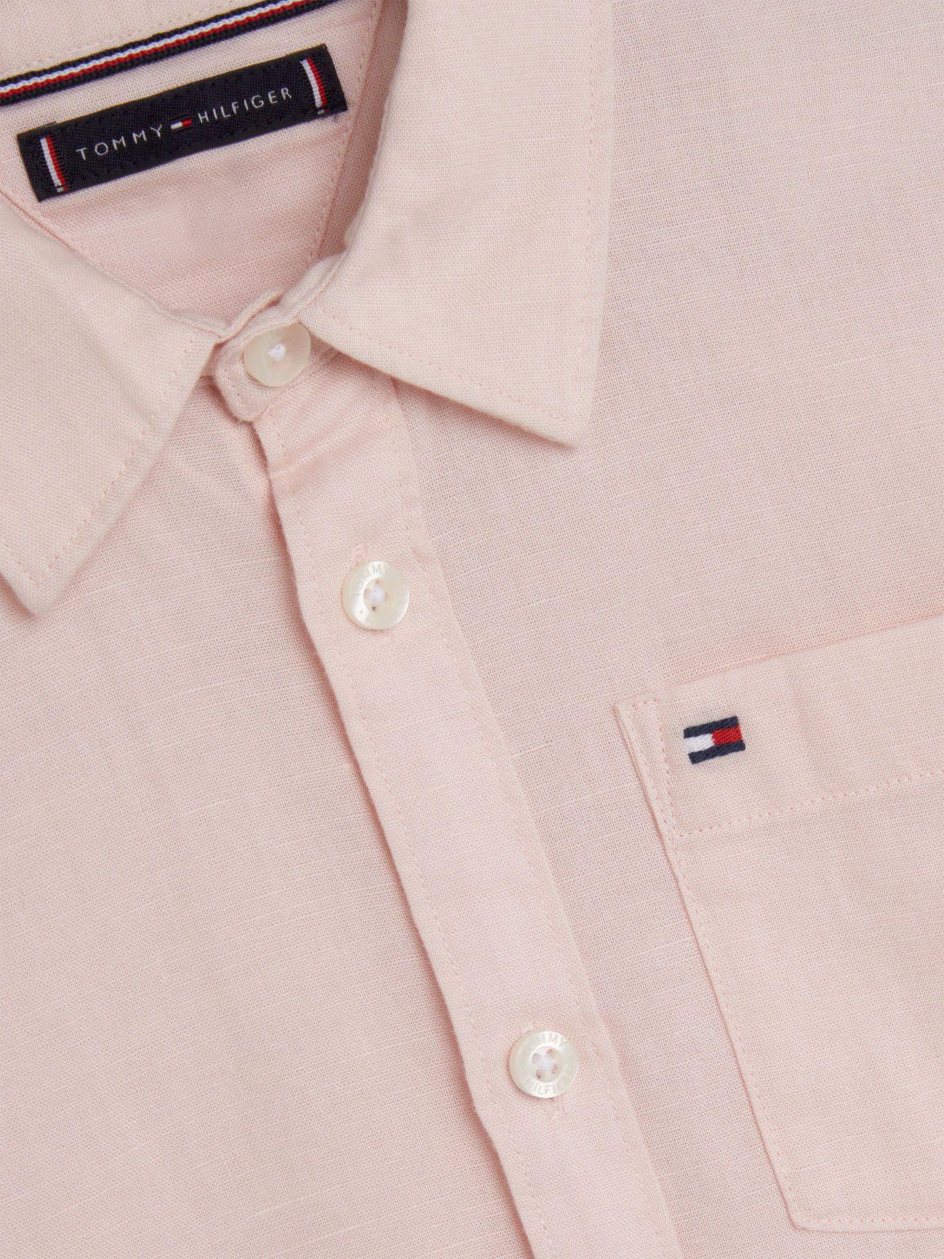 Camisa Relaxed Con Rayas Mixtas Rosado Tommy Hilfiger-2