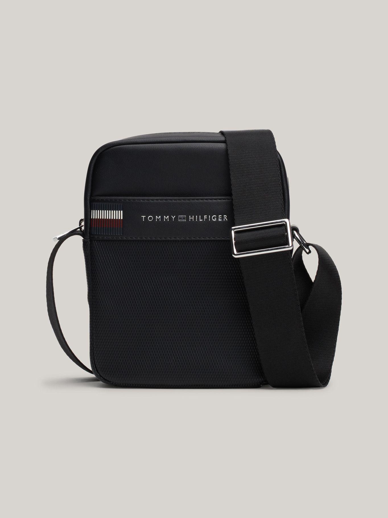 Bolso Reporter Texture Corporate Negro Tommy Hilfiger-0