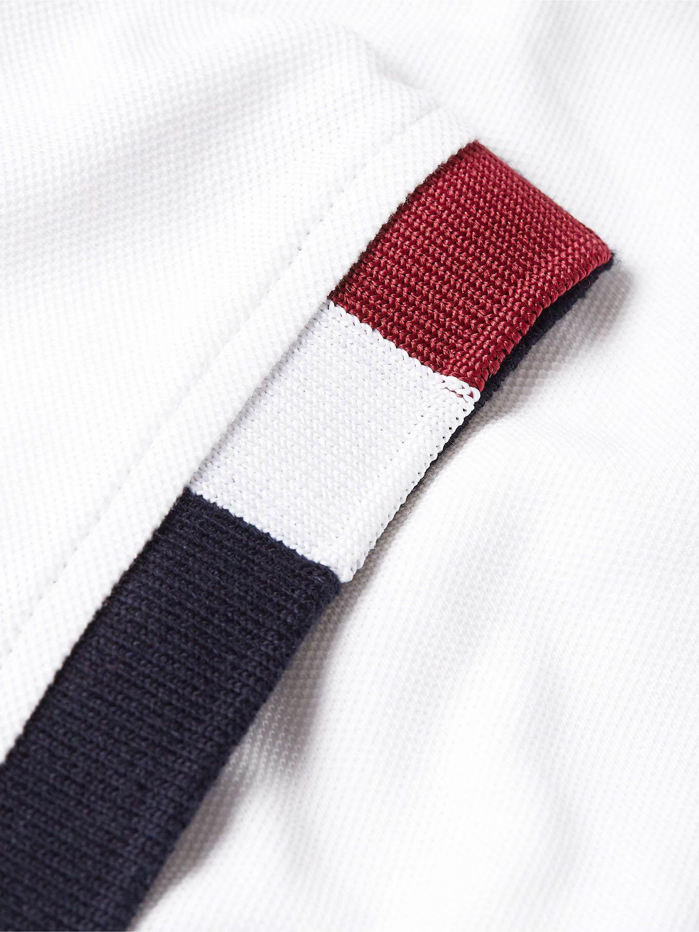 Polo Varsity Logo Slim Fit Blanco Tommy Hilfiger-4
