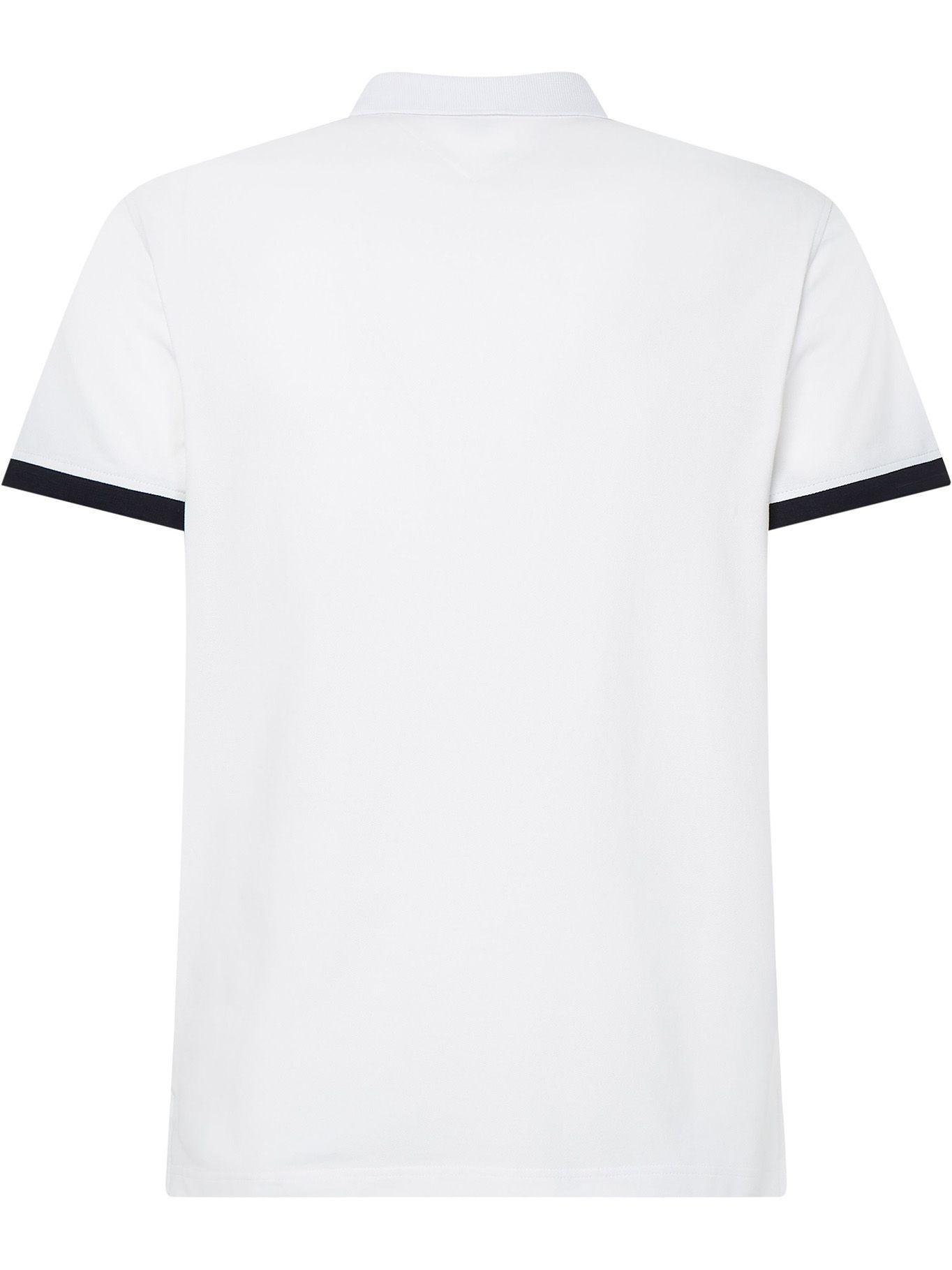 Polo Varsity Logo Slim Fit Blanco Tommy Hilfiger-1