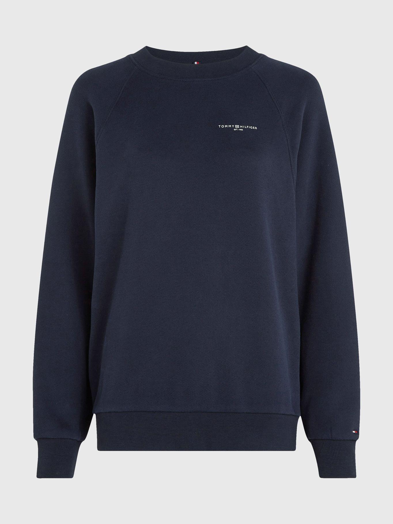 Polerón Relaxed Mini Corporate Logo Azul Tommy Hilfiger-4