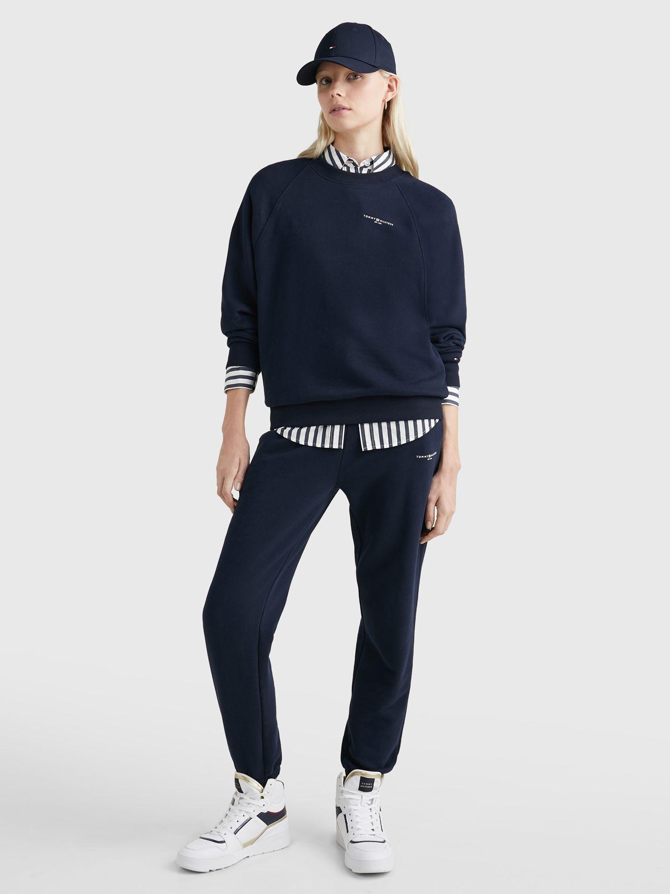 Polerón Relaxed Mini Corporate Logo Azul Tommy Hilfiger-1
