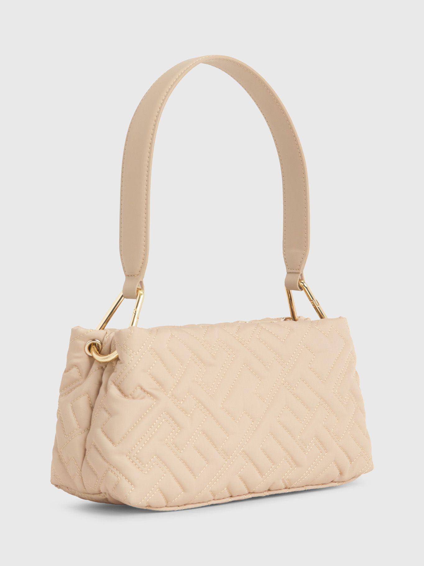 Cartera Soft Acolchada Con Logo Beige Tommy Hilfiger-2