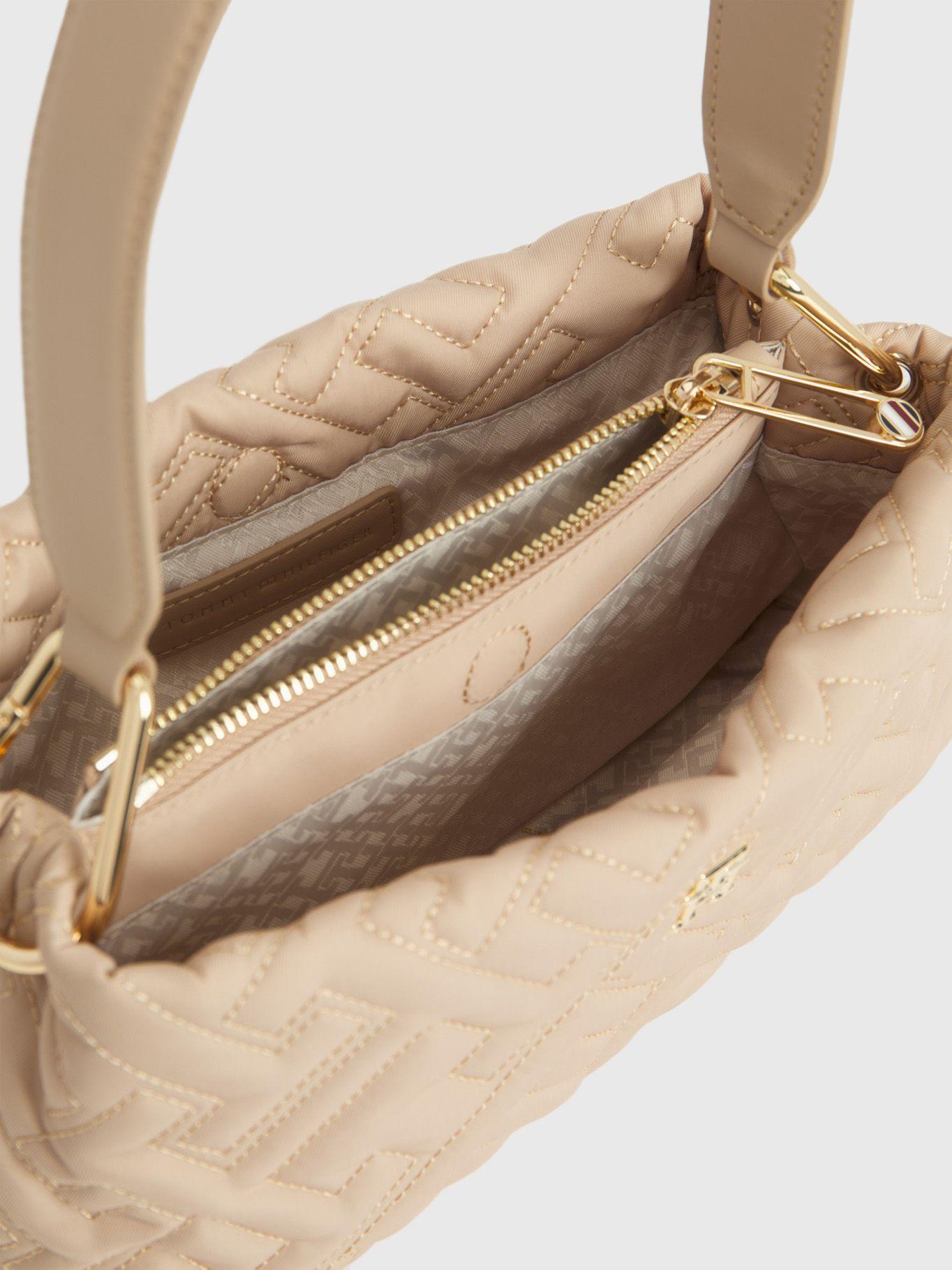 Cartera Soft Acolchada Con Logo Beige Tommy Hilfiger-3