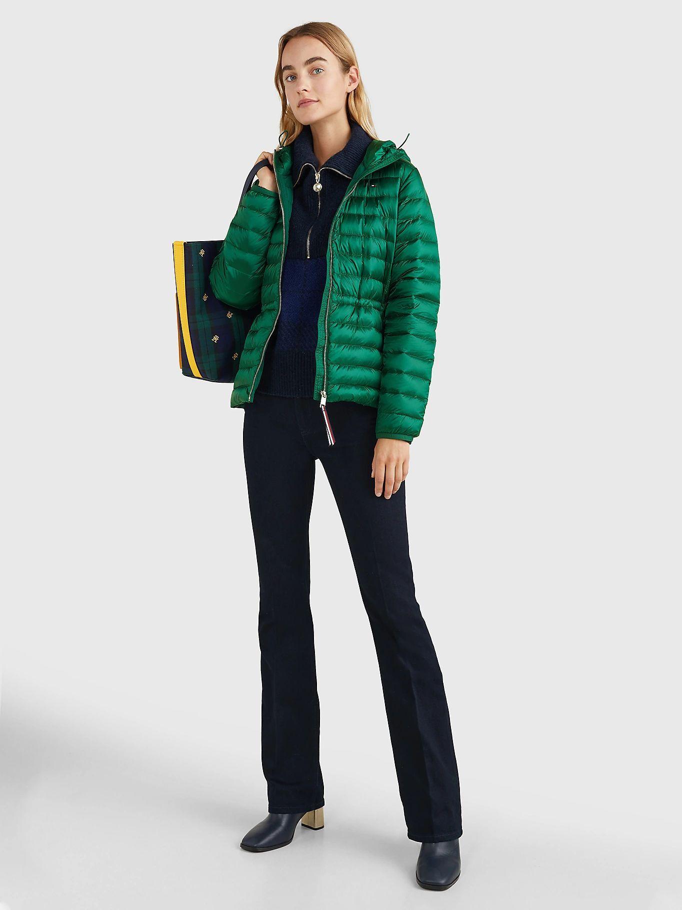 Parka Impermeable Liviana Verde Tommy Hilfiger-1