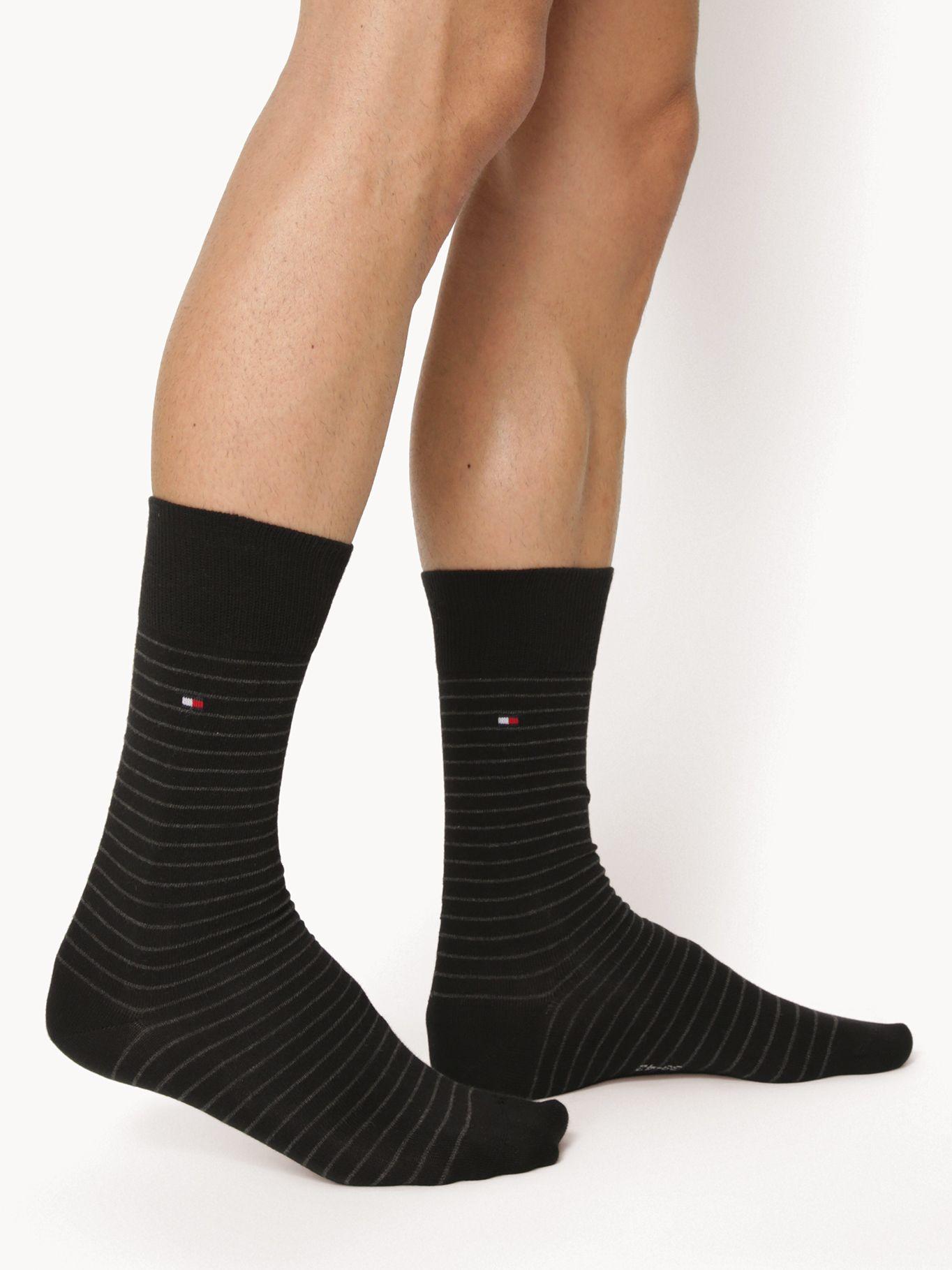 Pack 2 Calcetin Raya Pequeña Negro Tommy Hilfiger-2