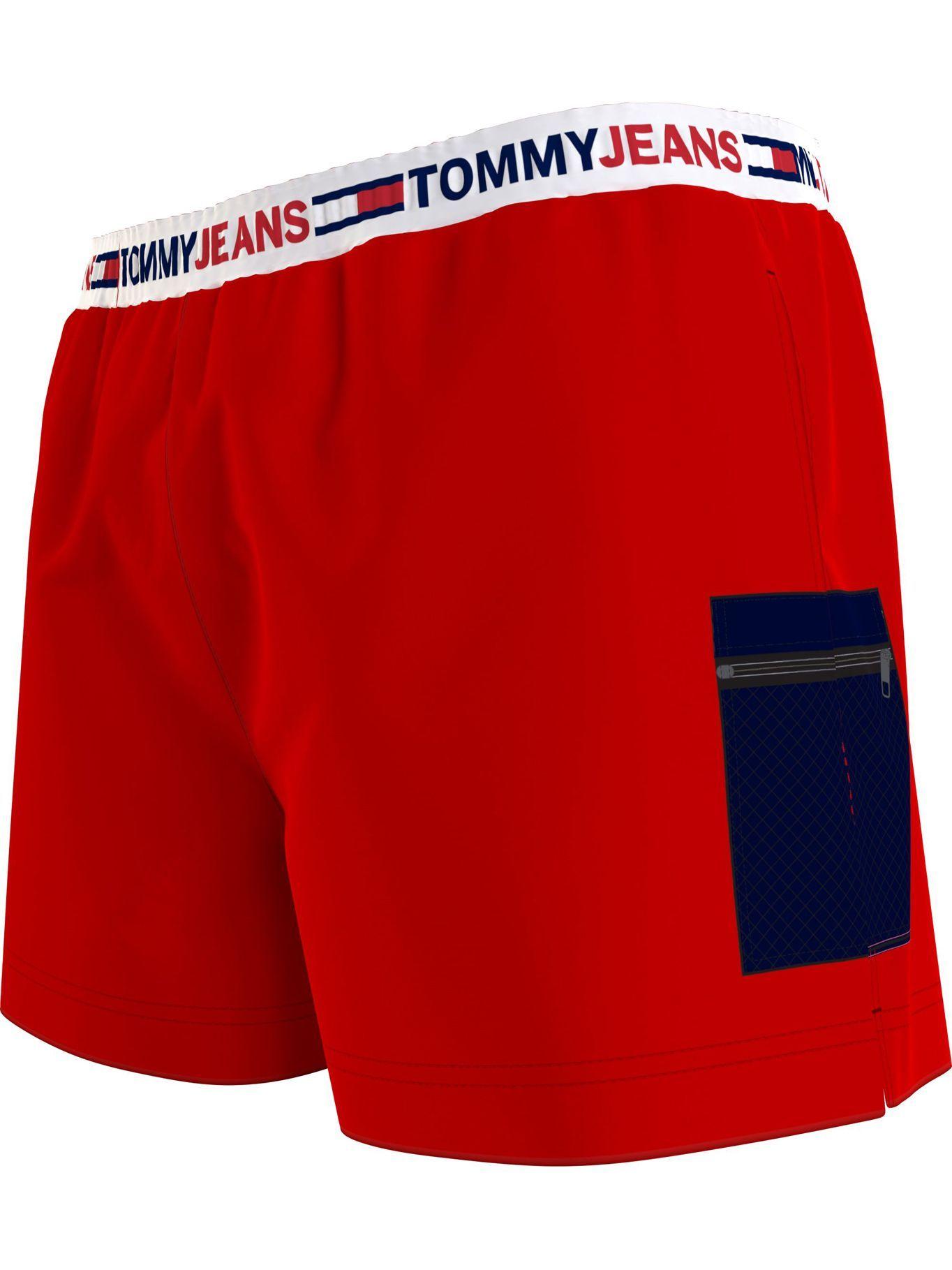 Traje De Baño Waistband Logo Rojo Tommy Jeans JN2-2