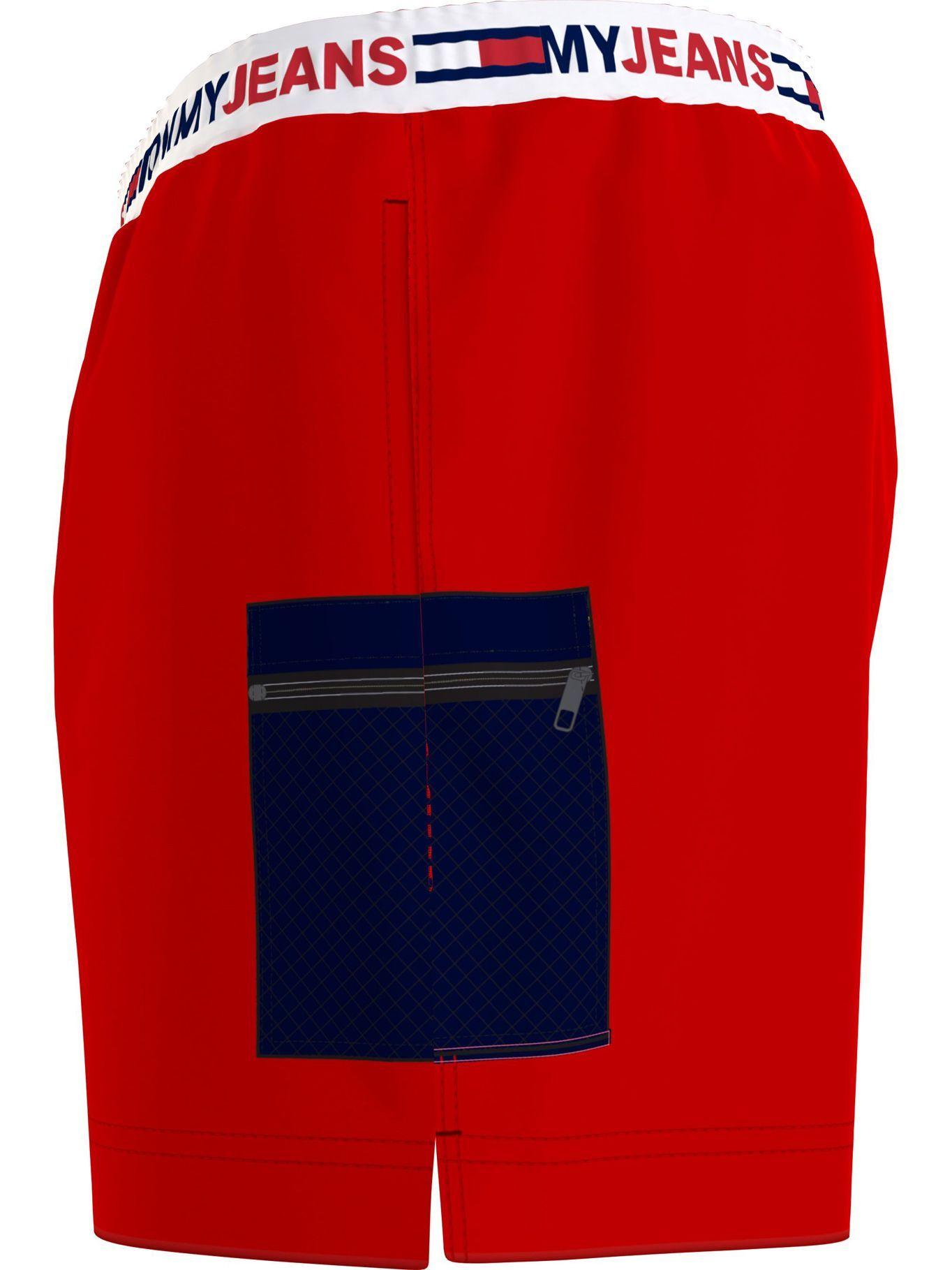 Traje De Baño Waistband Logo Rojo Tommy Jeans JN2-3