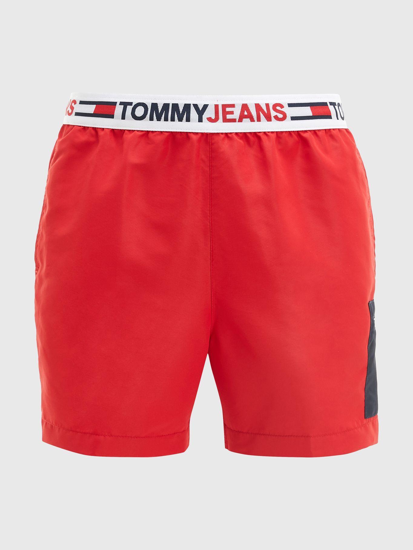 Traje De Baño Waistband Logo Rojo Tommy Jeans JN2-0