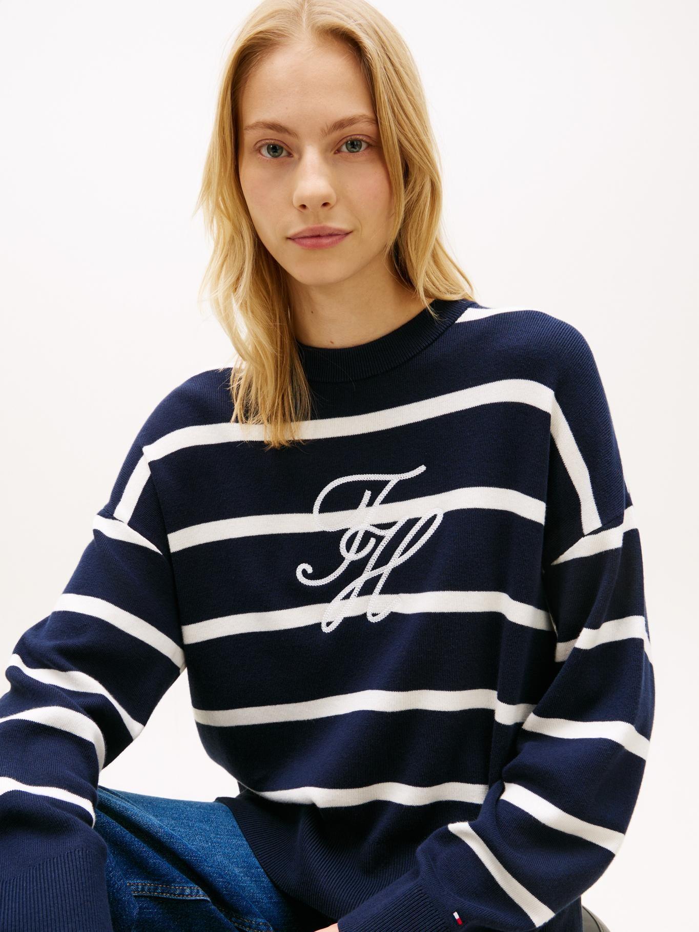 Sweater De Punto Con Logo Bordado-3