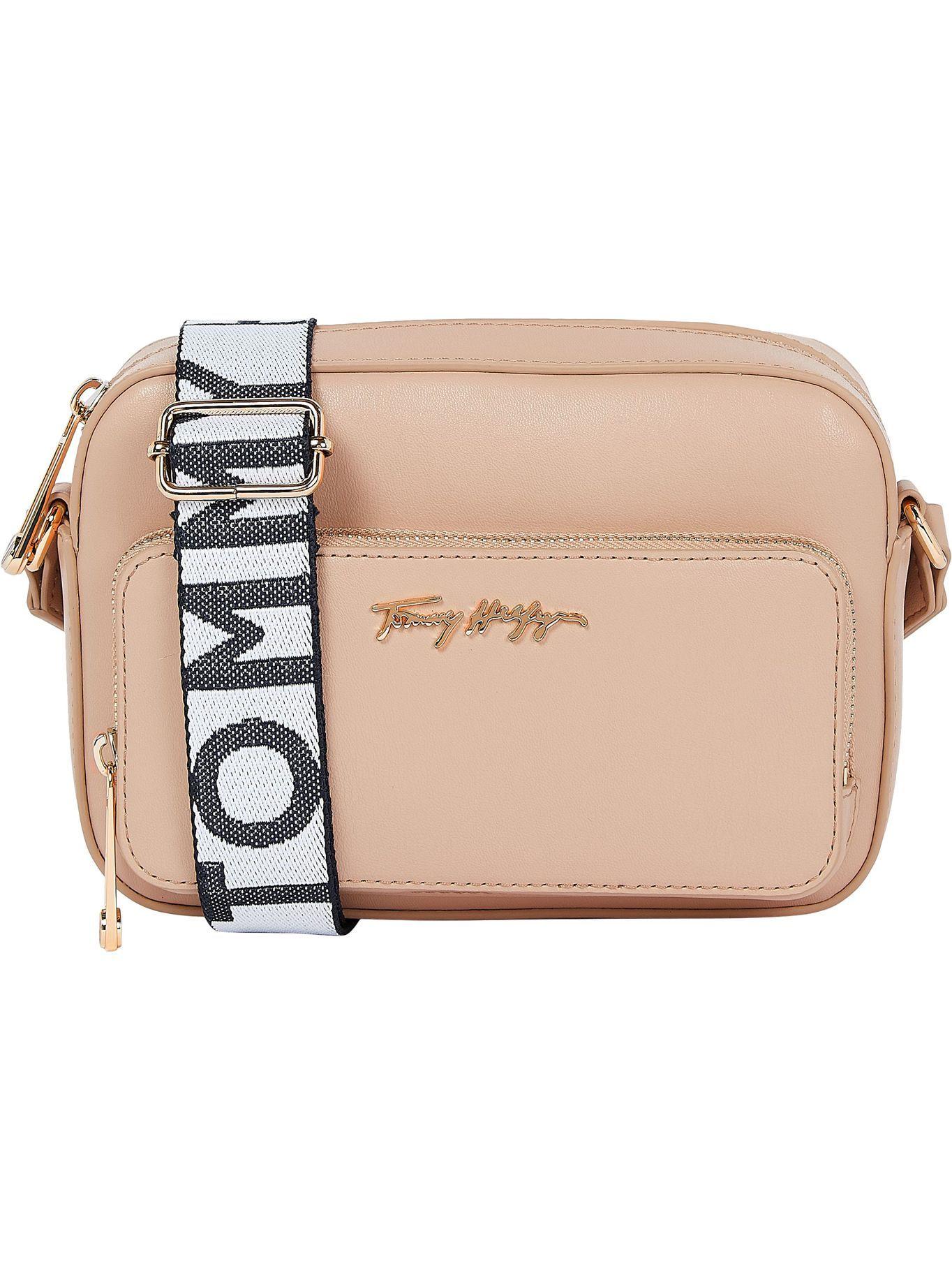 Cartera Bandolera Iconic Signature Rosado Tommy Hilfiger-0