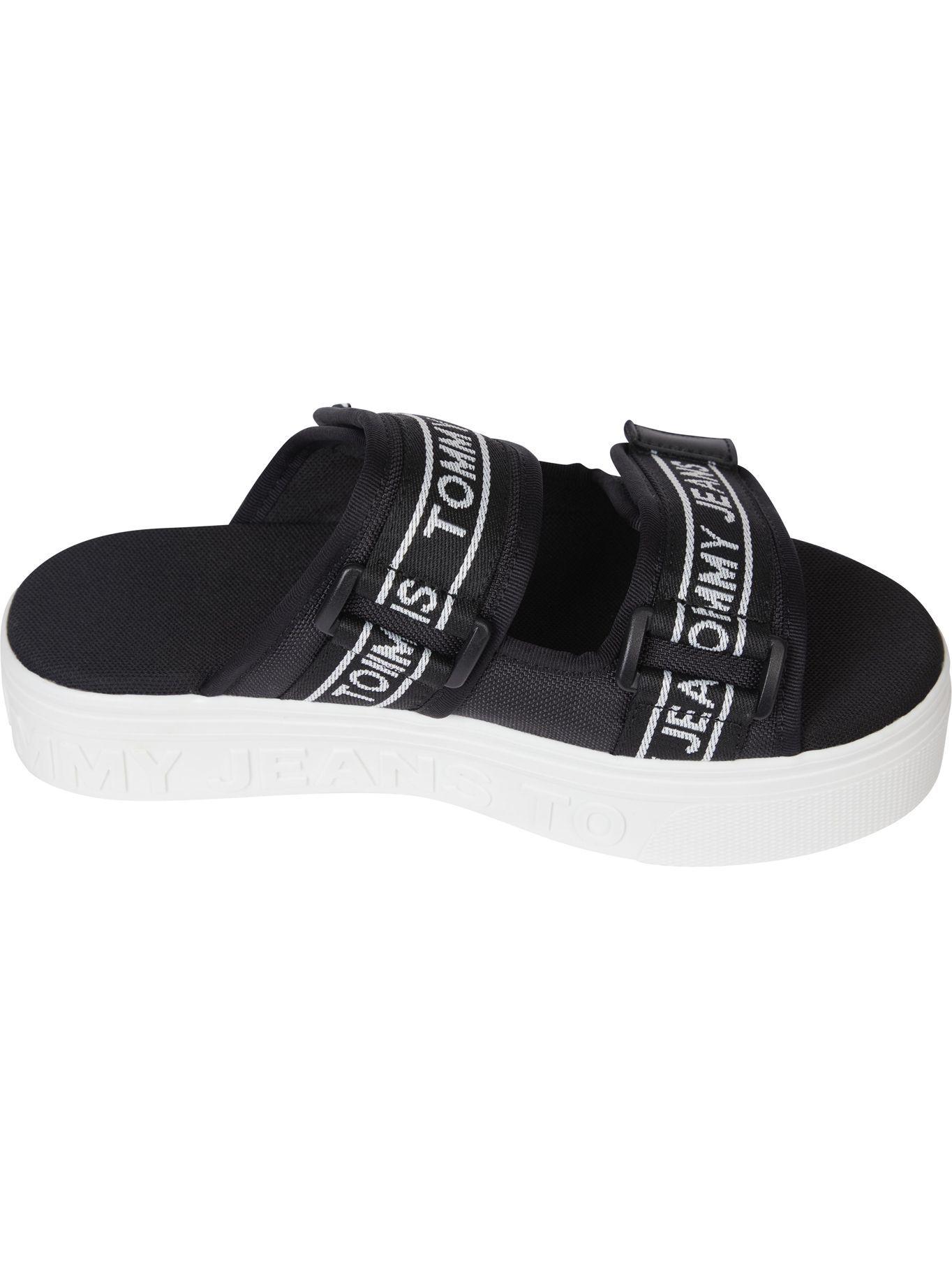 Sandalias Plataforma Con Logo Negro Tommy Jeans-2