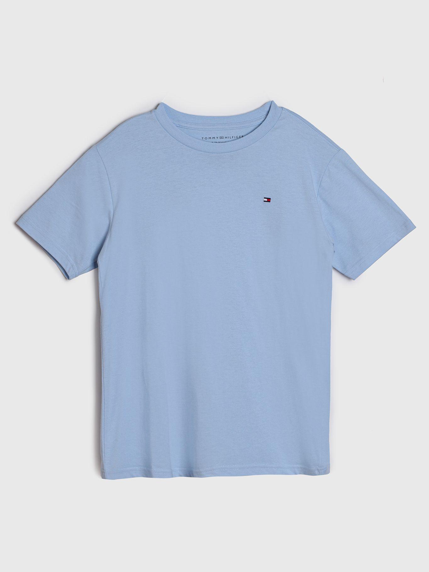 Polera Essential C.Neck Celeste Tommy Hilfiger-0