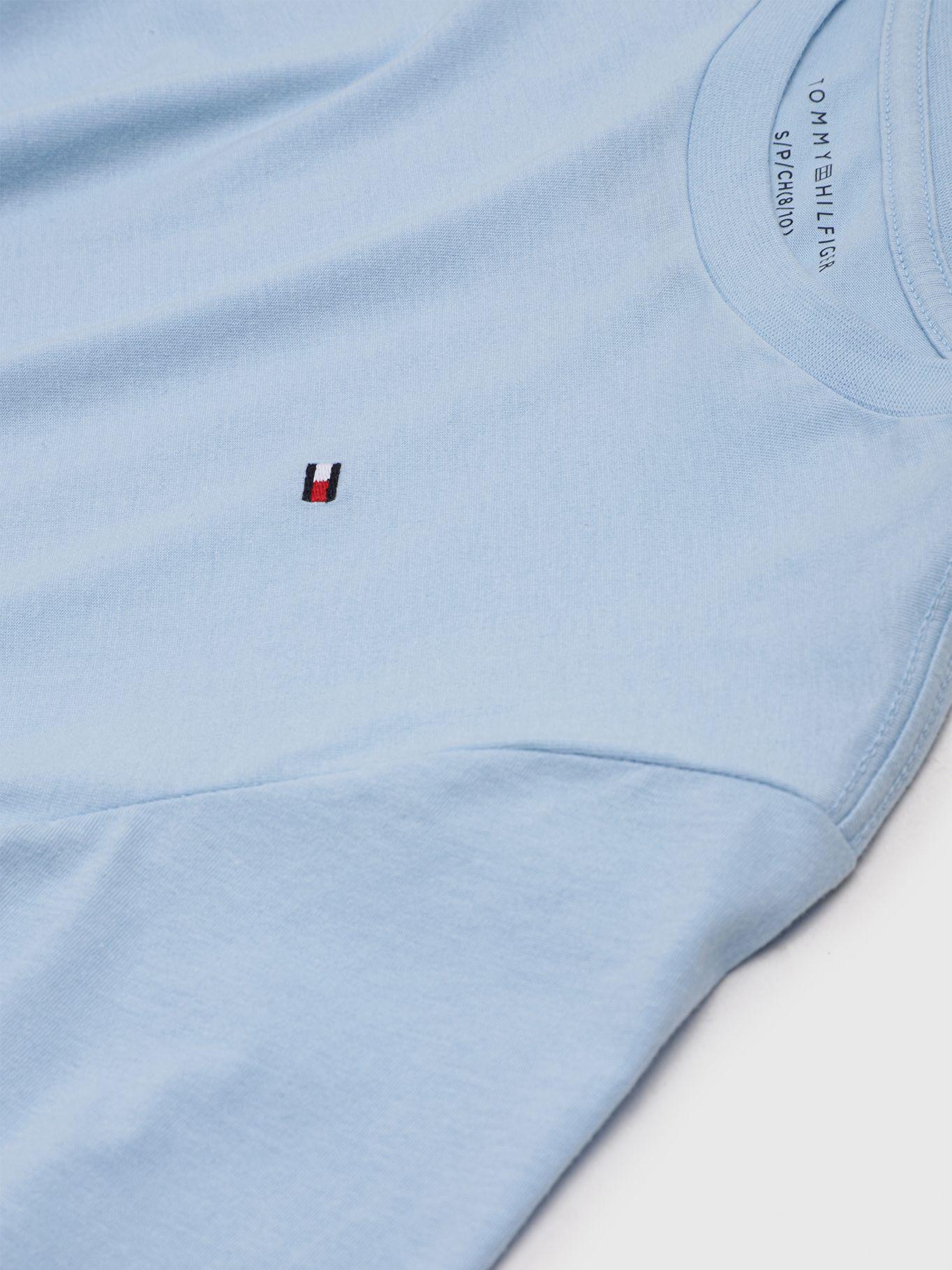 Polera Essential C.Neck Celeste Tommy Hilfiger-3