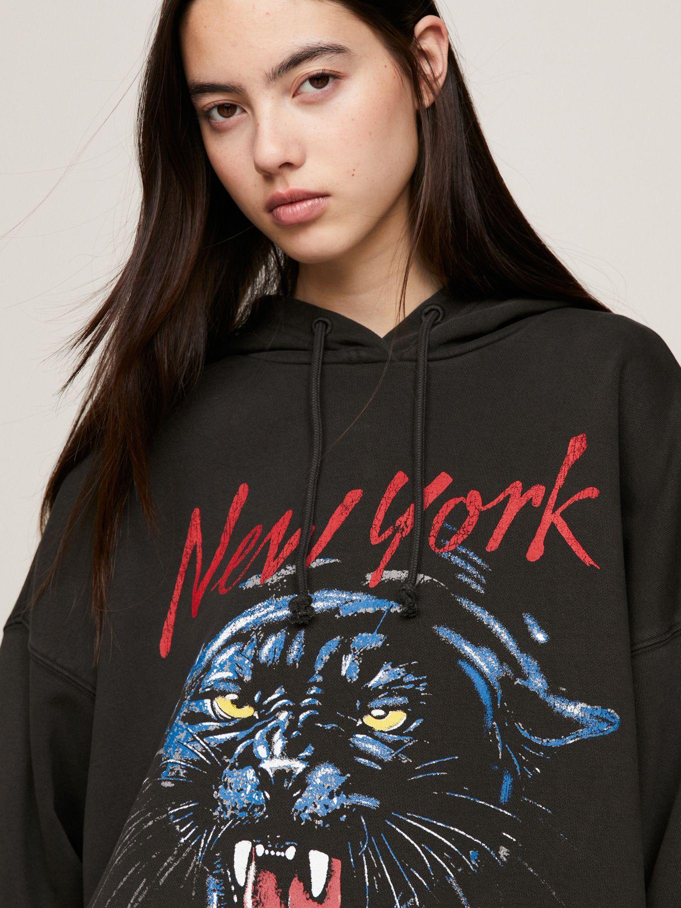 POLERÓN HOODIE PANTHER LOGO NEGRO TOMMY JEANS-3