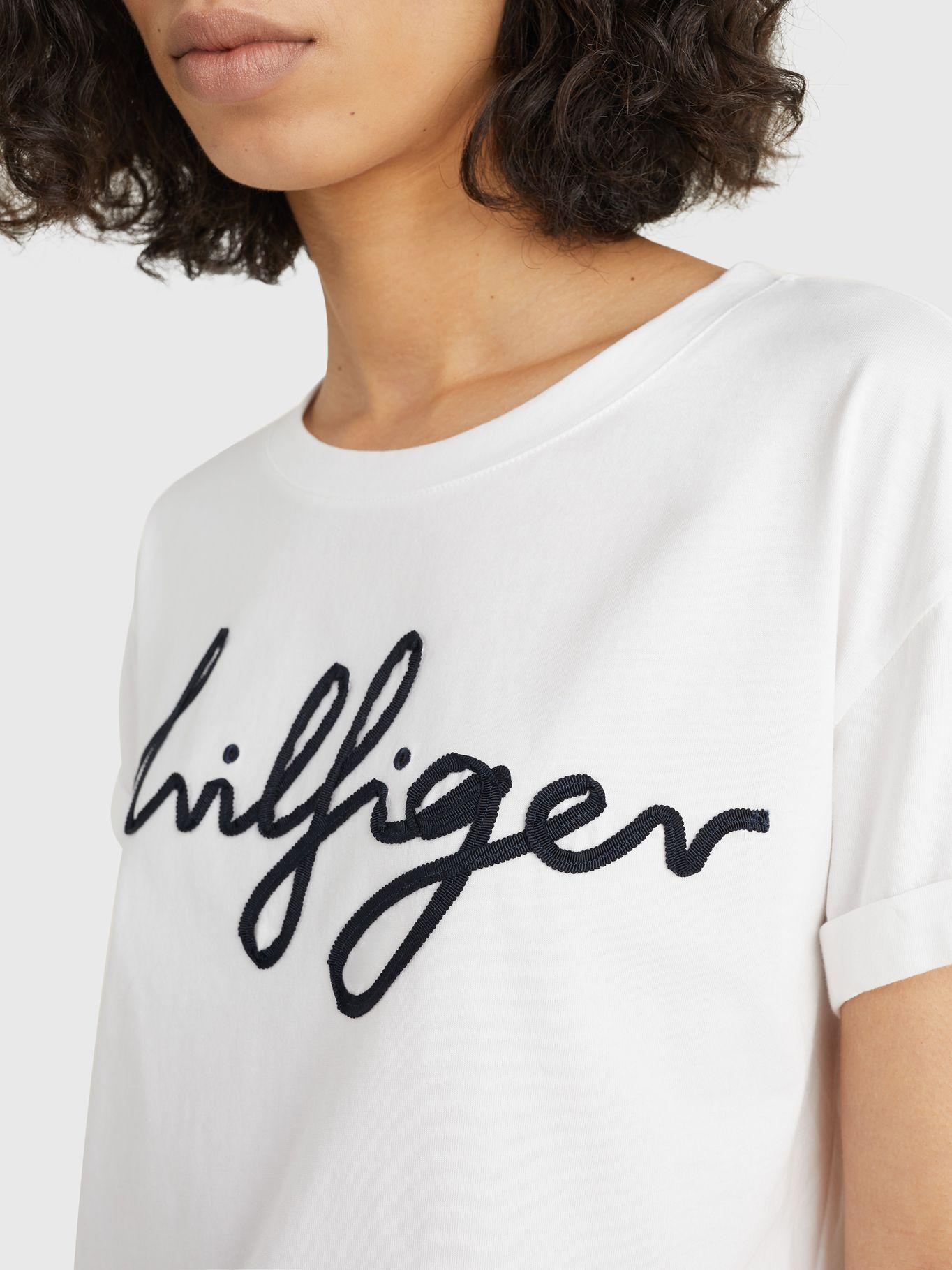 Polera Relaxed Con Logo Script Blanco Tommy Hilfiger-2